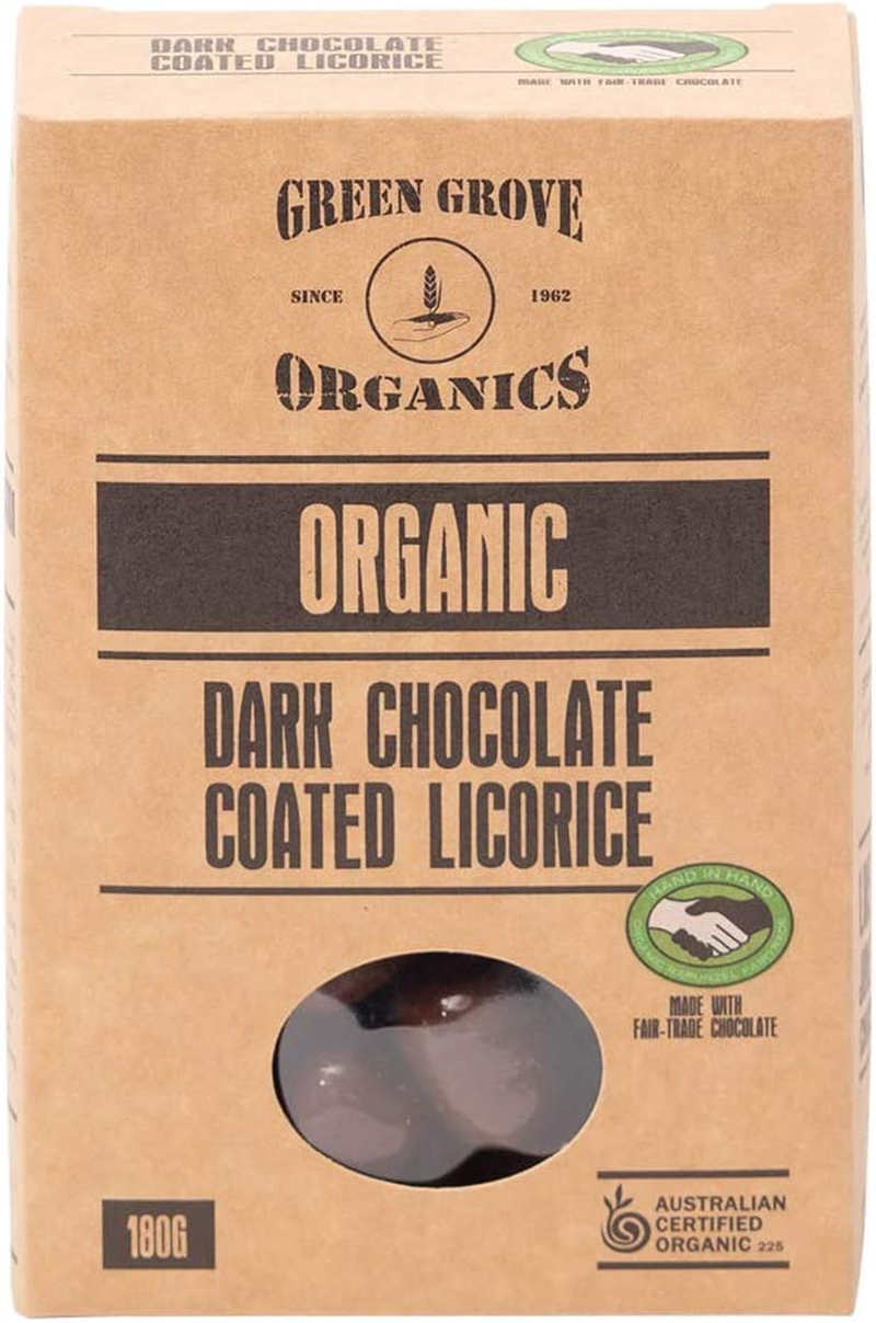 Green Grove Organic Green Grove Organic Dark Chocolate Coated Licorice, 180 G