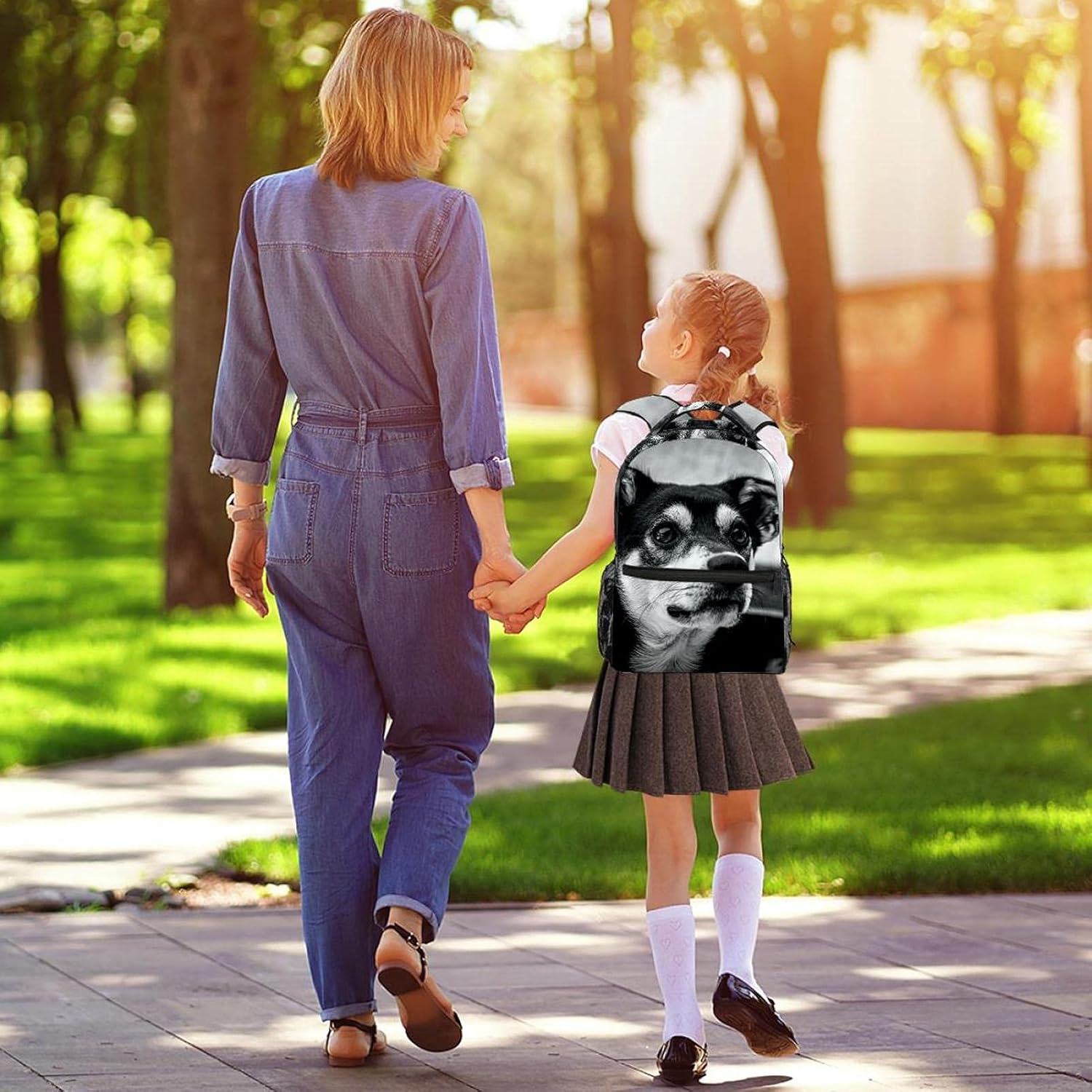 Puppy Backpack Students Shoulder Bags Travel Bag College School Tote Backpacks image number 3