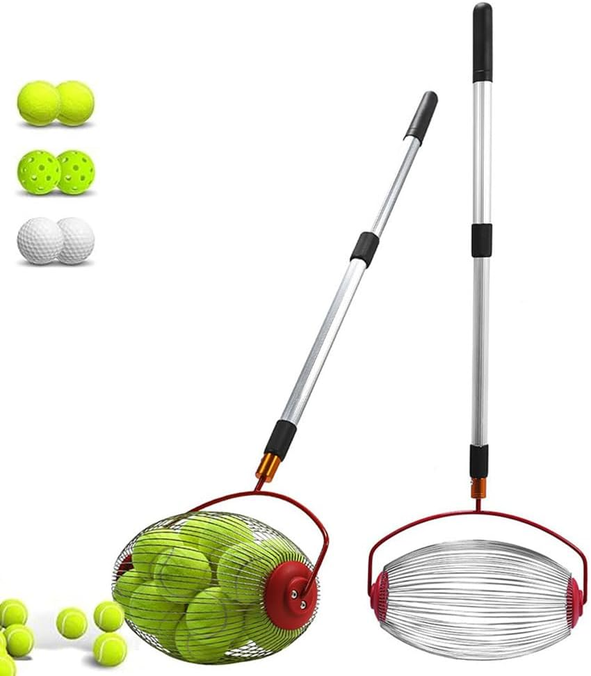 Ping Pong Ball Picker, Rolling Collector Basket Holder, Ping Pong Ball Hopper, Telescopic Ping Pong Ball Retriever Picker, Telescopic Handle Picker, Ball Picker Vessel Tools Adjustable Hand Grip image number 4