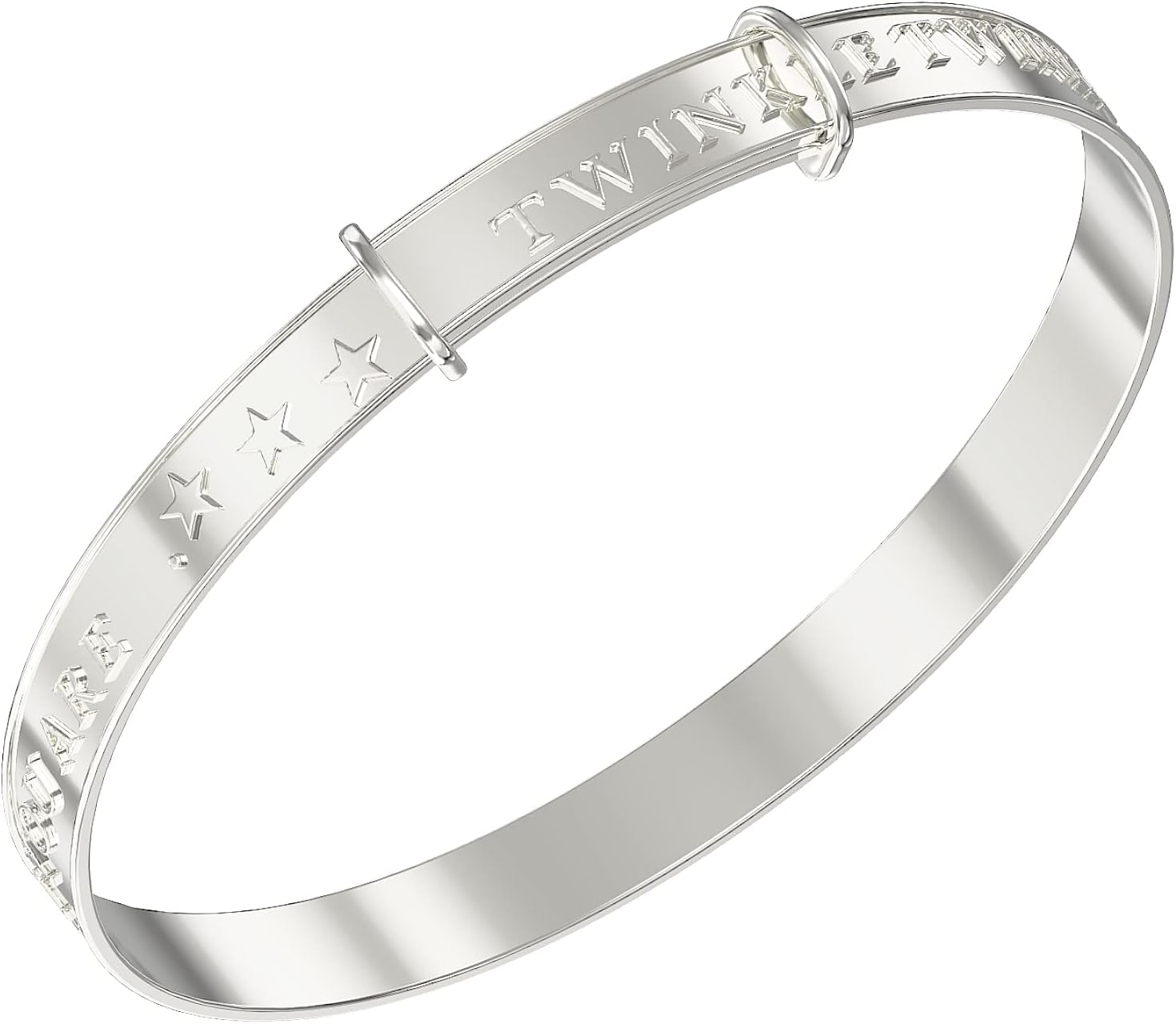 Aeon Jewellery Expanding Baby Bangle - 925 Sterling Silver | Bracelet Engraved with Nursery Rhyme | Perfect as a Christening for a Boy or Girl, 52Mm, Sterling Silver image number 5