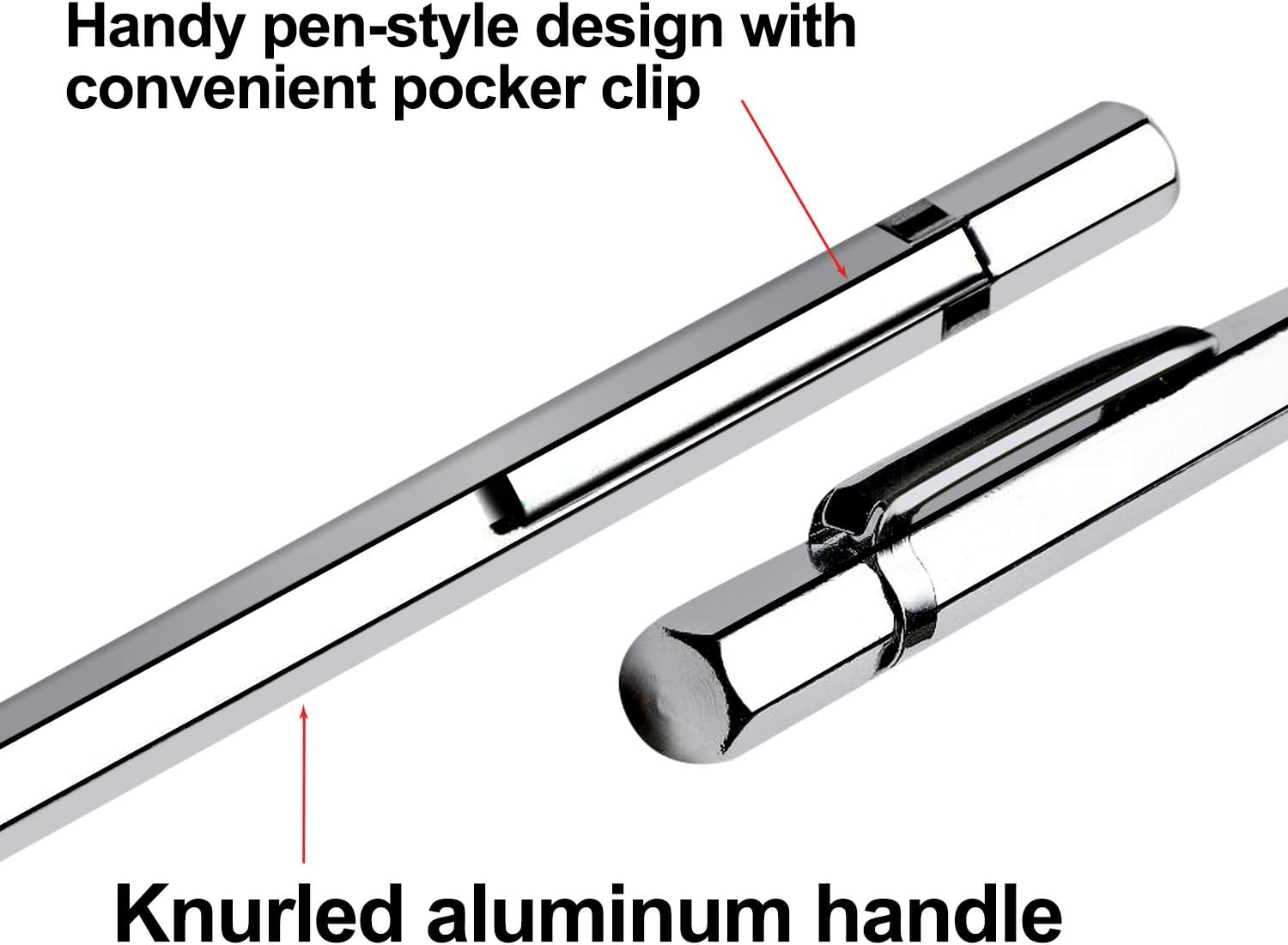 AVIDE Tungsten Carbide Tip Scriber, Metal Etching Pen Carve Engraver Scribe Tools for Stainless Steel, Ceramics, Glass, Metal Sheet and Gold/Welding(6 Pack) image number 4