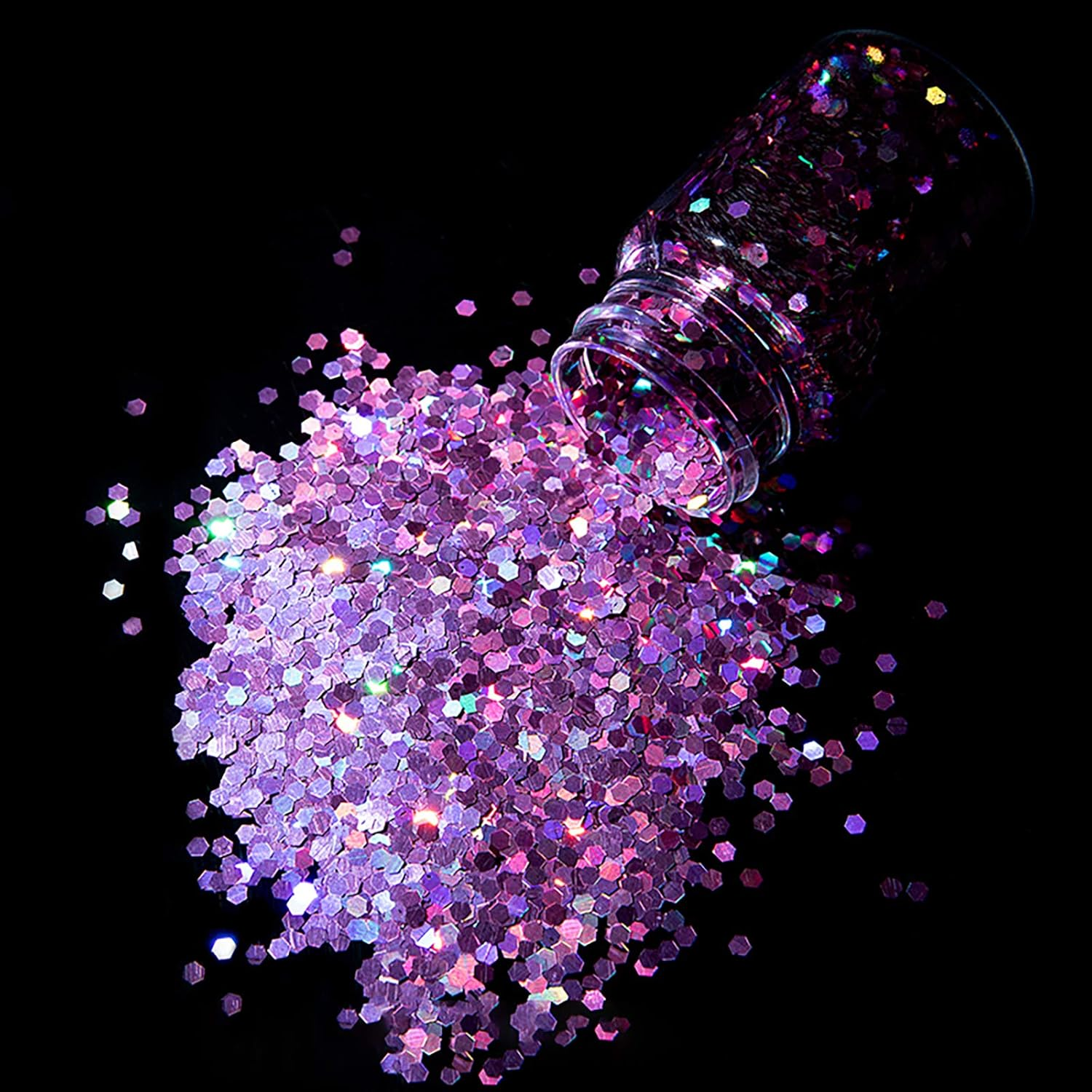 1 Pack Nail Art Sequins for Nail Art Manicure Eye Make up Decoration Pink Smiley Nail Sticker image number 1