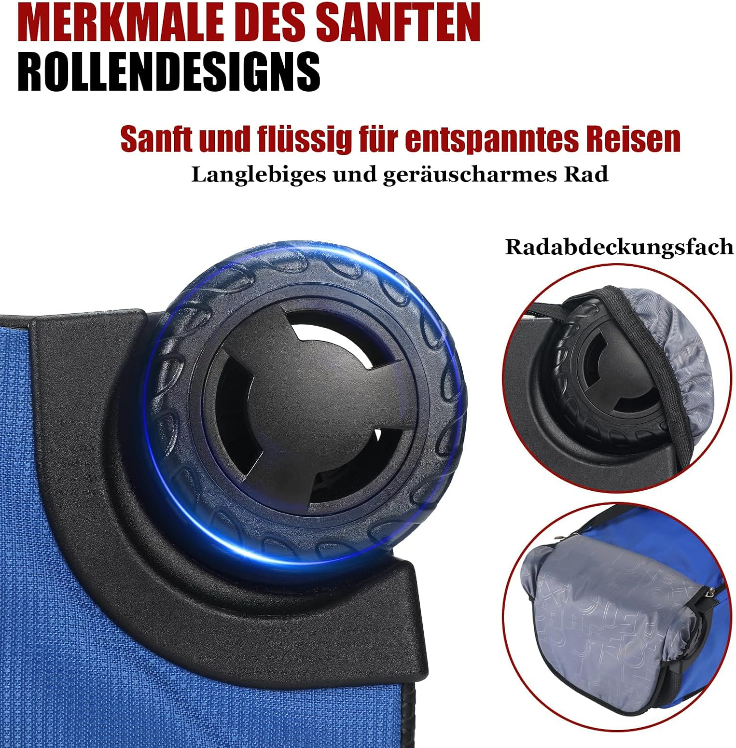 Extra Large Rolling Backpack with Wheels - Water-Resistant, 18" Laptop Compartment, 22.5"X15"X10", 55L Capacity, Ideal Carry-On for Weekend Travel, College, Work - Wheeled Business Backpack for Adults image number 4