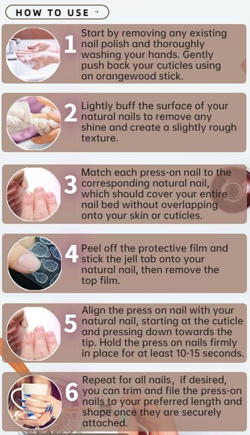 QQPPOLIU Royal Blue Press on Nails Long Square Acrylic False Nails with Rhinestones Designs 24Pcs image number 6