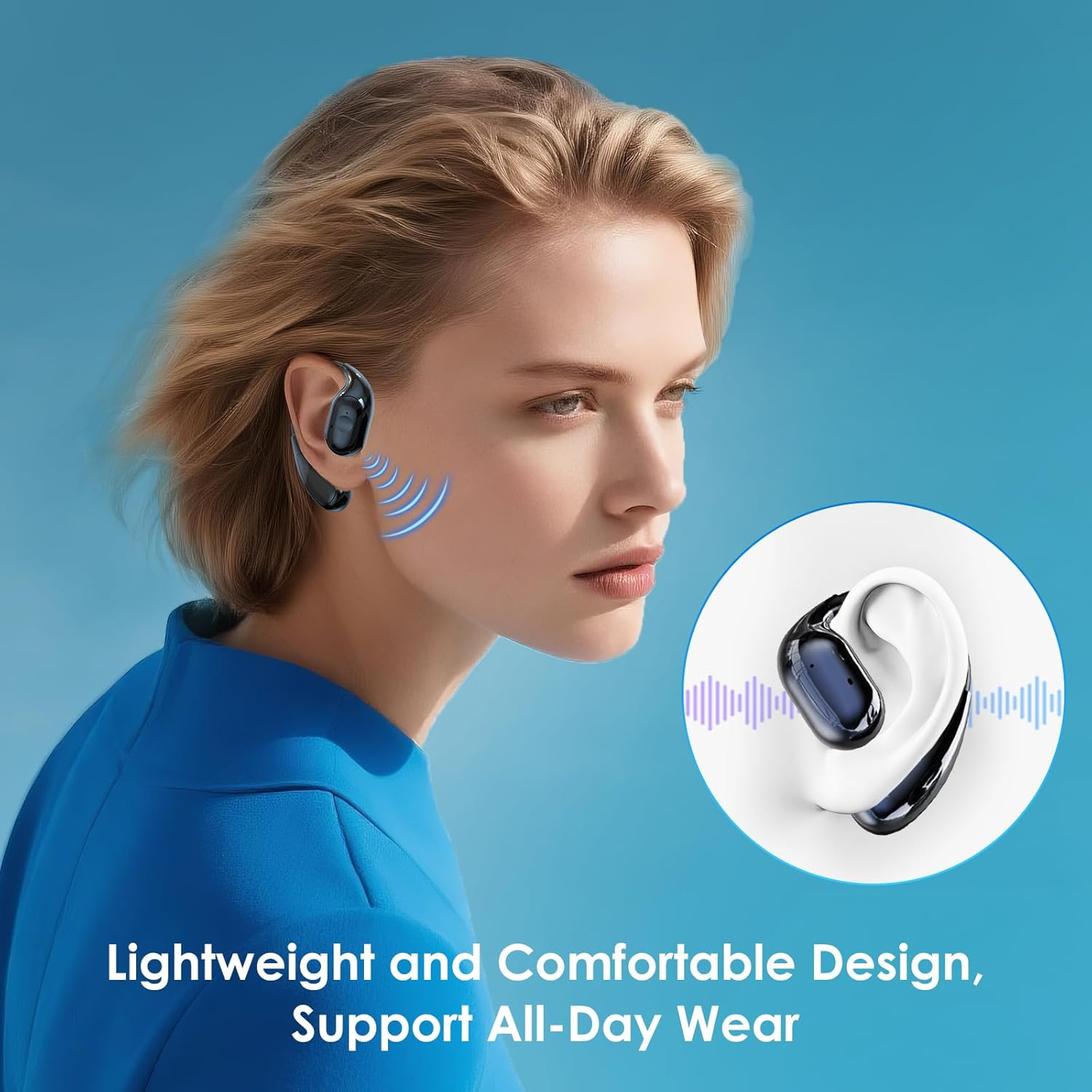 Translator Headphones Ninonly Bluetooth Voice Translator Earbuds for Real Time Translation for Travel, Business image number 2