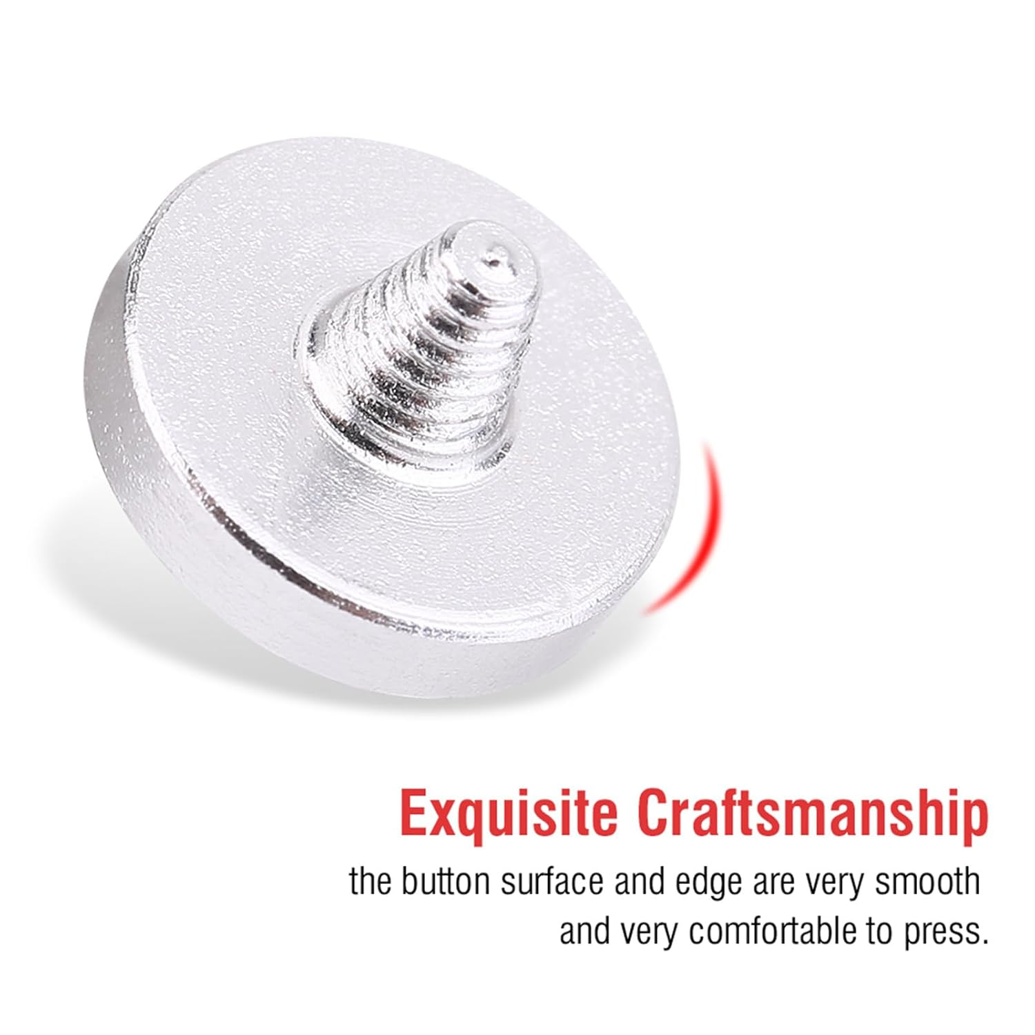 Fafeicy 3Pcs Aluminum Alloy Camera Shutter Buttons, Universal Concave Release Buttons for DSLR Mirrorless Cameras, Improved Grip & Control image number 2