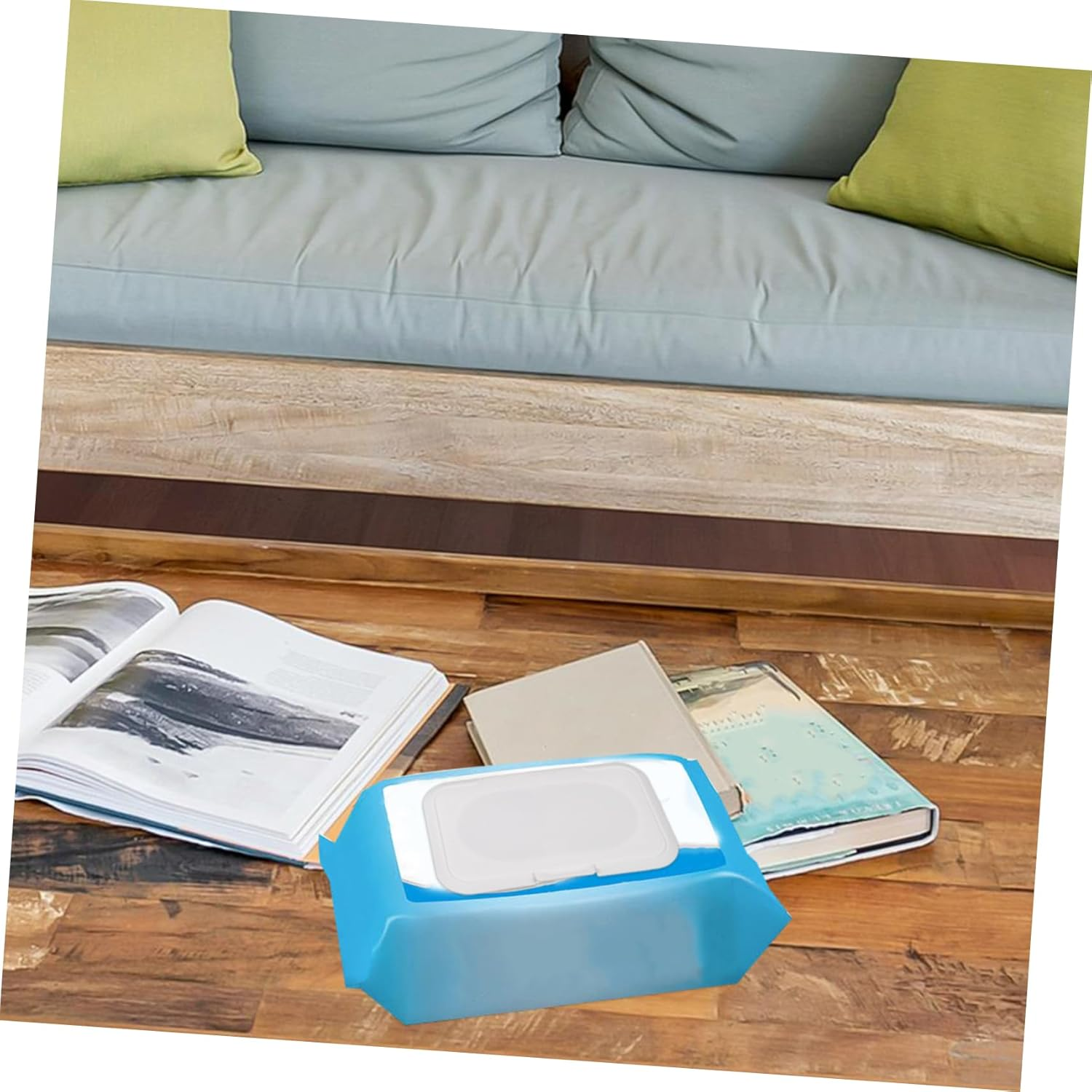 30Pcs Elegant Wipes Flip Lid Leak Tissue Dispenser Cover for Storage Reusable image number 2