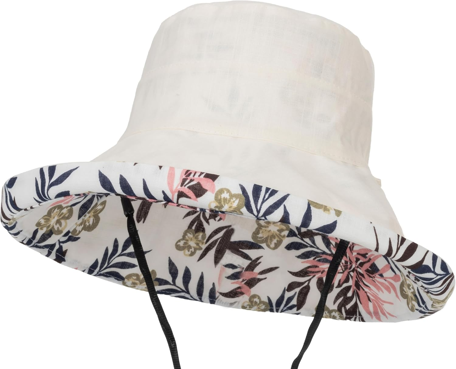 Women Summer Sun Hat UV Protection Bucket Hats Wide Brim Sun Hats Outdoor Foldable Travel Hat image number 1