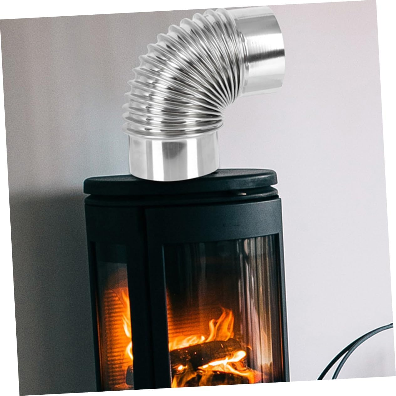 NOLITOY 1 Set Stainless Steel Exhaust Pipe Stainless Steel Tent Chimney Pipe Chimney Stove Pipe Hot Tent Stove Pipe Small Chimney Pipe Chimney Flue Chimney Tube Silver