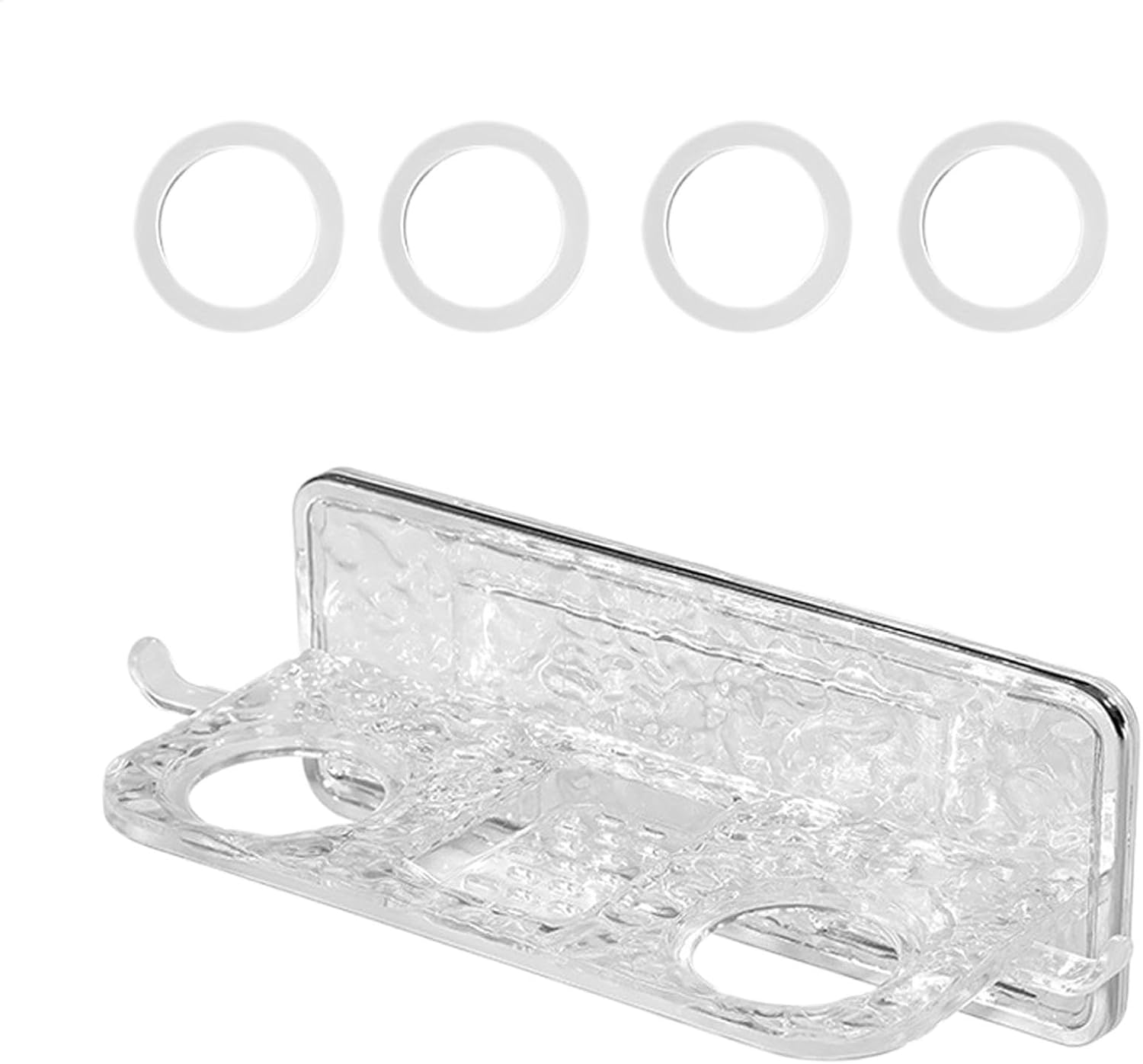 Nexusectar Shower Gel Bottle Holder Hook, Soap Bottle Holder Holder | Shampoo Holder Hole | Shampoo and Conditioner Bottle No Shower Shower image number 5