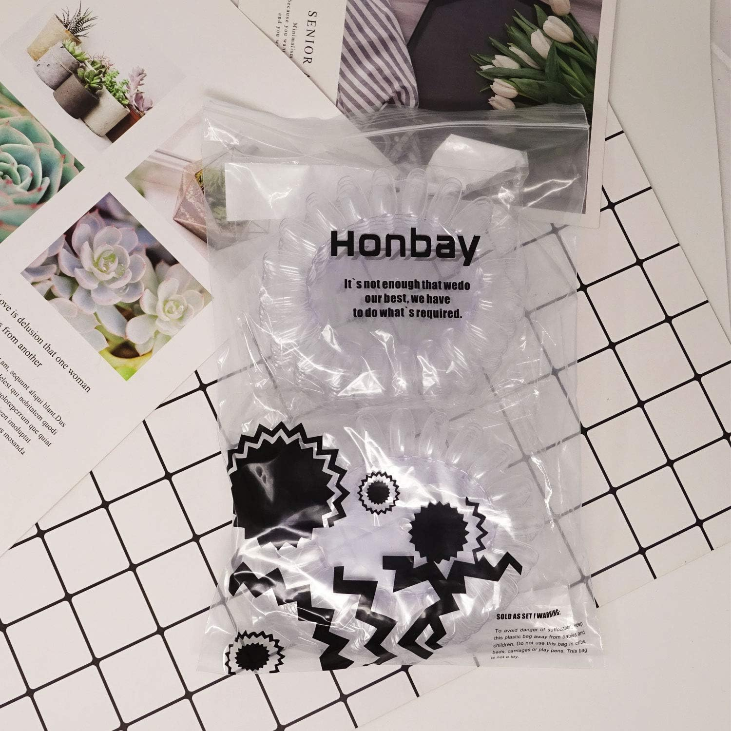 Honbay 20PCS Plastic 20 Tips False Nail Swatches Wheels Nail Art Color Polish Display Wheel for Manicure image number 6