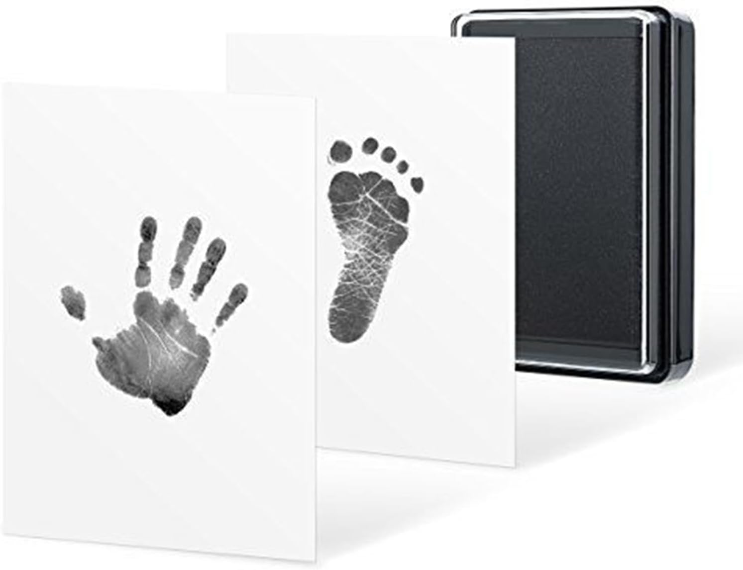 Baby Footprint Ink Pad - Inkless Baby Footprint Kit | Safe Clean Touch Handprint Tool for Newborns Babies Parents Kids Craft Shower Memory Keepsake image number 5