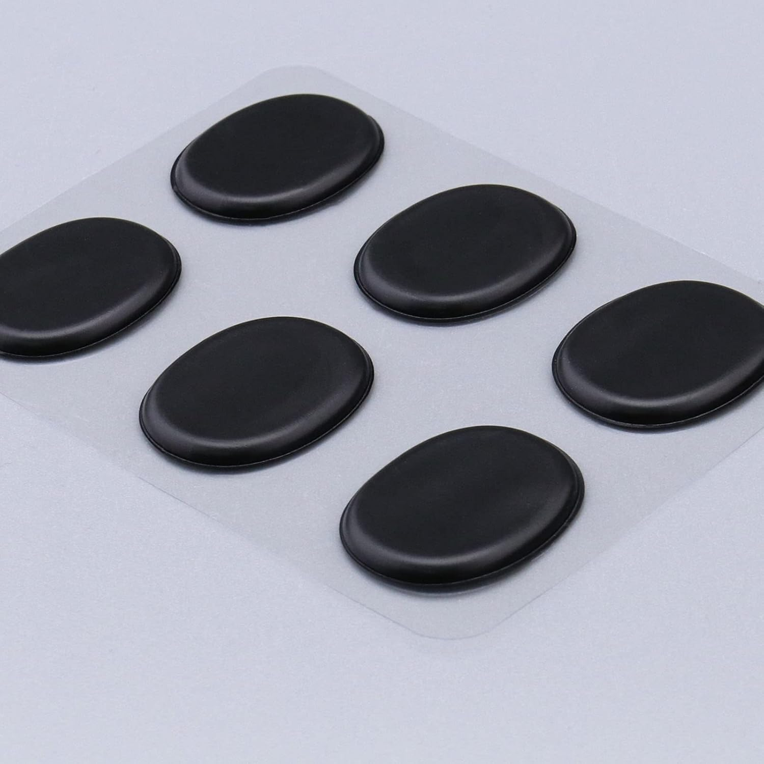 Emagtech 10PCS Drum Dampener Gel Pads Soft Silicone Oval and Long Strip Drum Silencers Pads for Drums Kits Snare Drums Cymbal Percussion Instrument Black image number 1