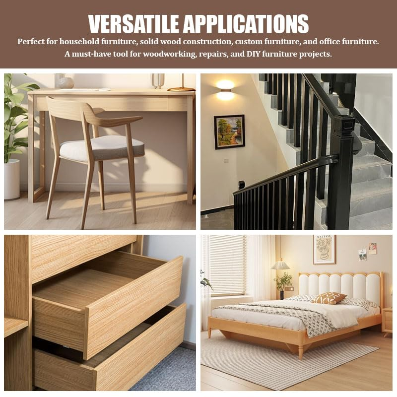 12PCS Double Ended Screw, Hanger Bolts, Double Pointed Head Self Tapping Wood Screws, for Wood Connecting、Furniture Fixing image number 4