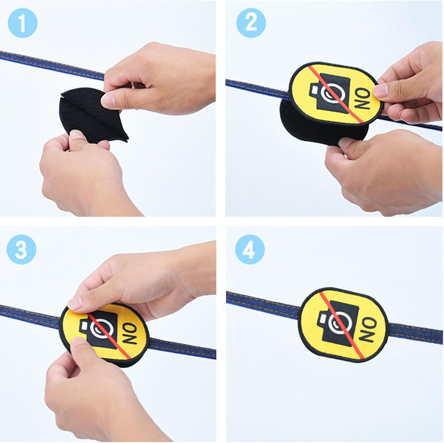 2Pcs/Set Outdoor Pet Dog Social Identity Badge, Dog Funny ID Tags Patch, Tear Resistant Dog Social Recognition Decals,Removable Waterproof Pet Social Labels for Dog Lover(No Touch+Danger) image number 6