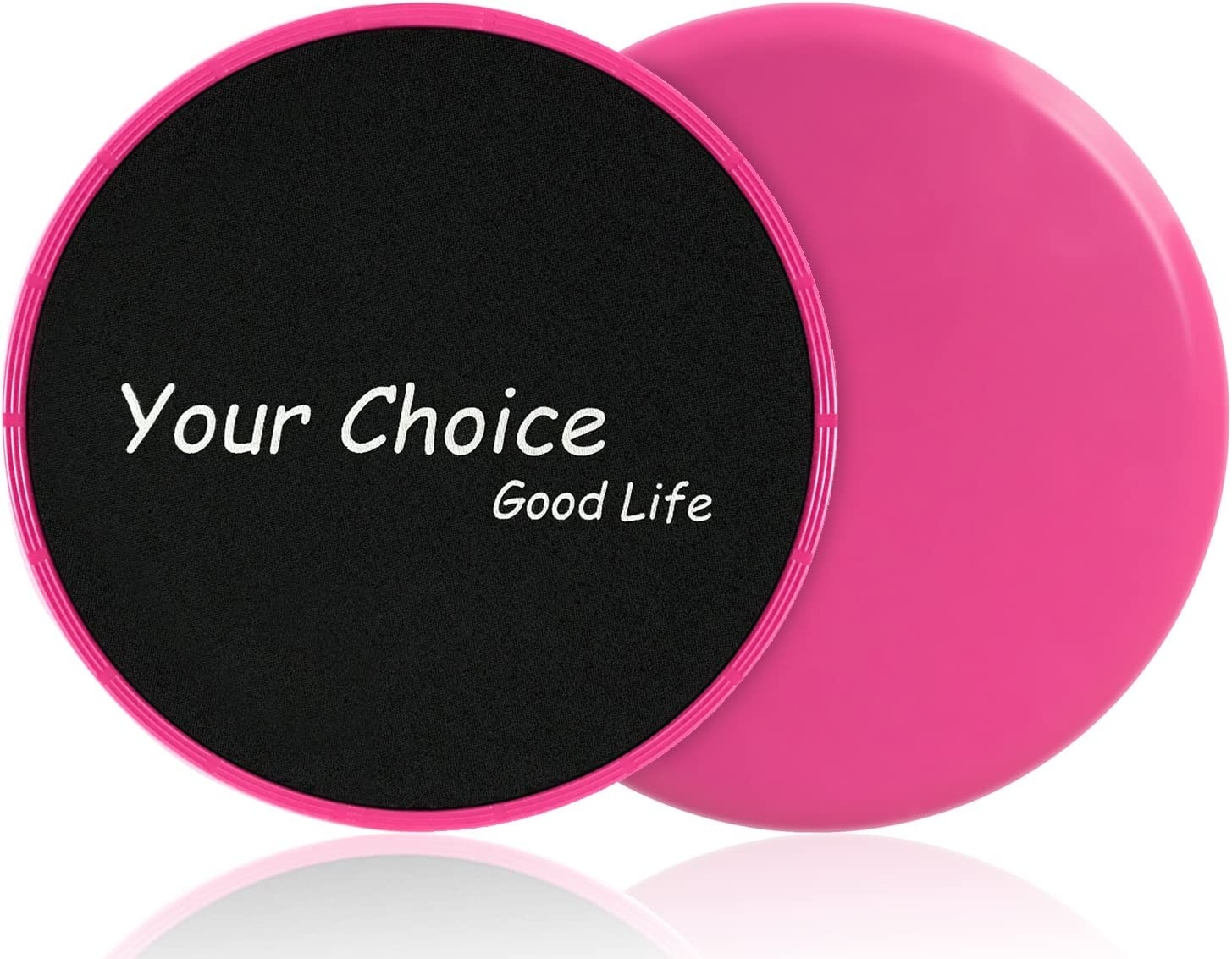 Your Choice Sliders Fitness Equipment Floor Sliders Exercise Core Gliders Gliding Discs for Full Body Workout, Dual Sided for Carpet or Hardwood Floors, Compact for Travel or Home with Carry Bag