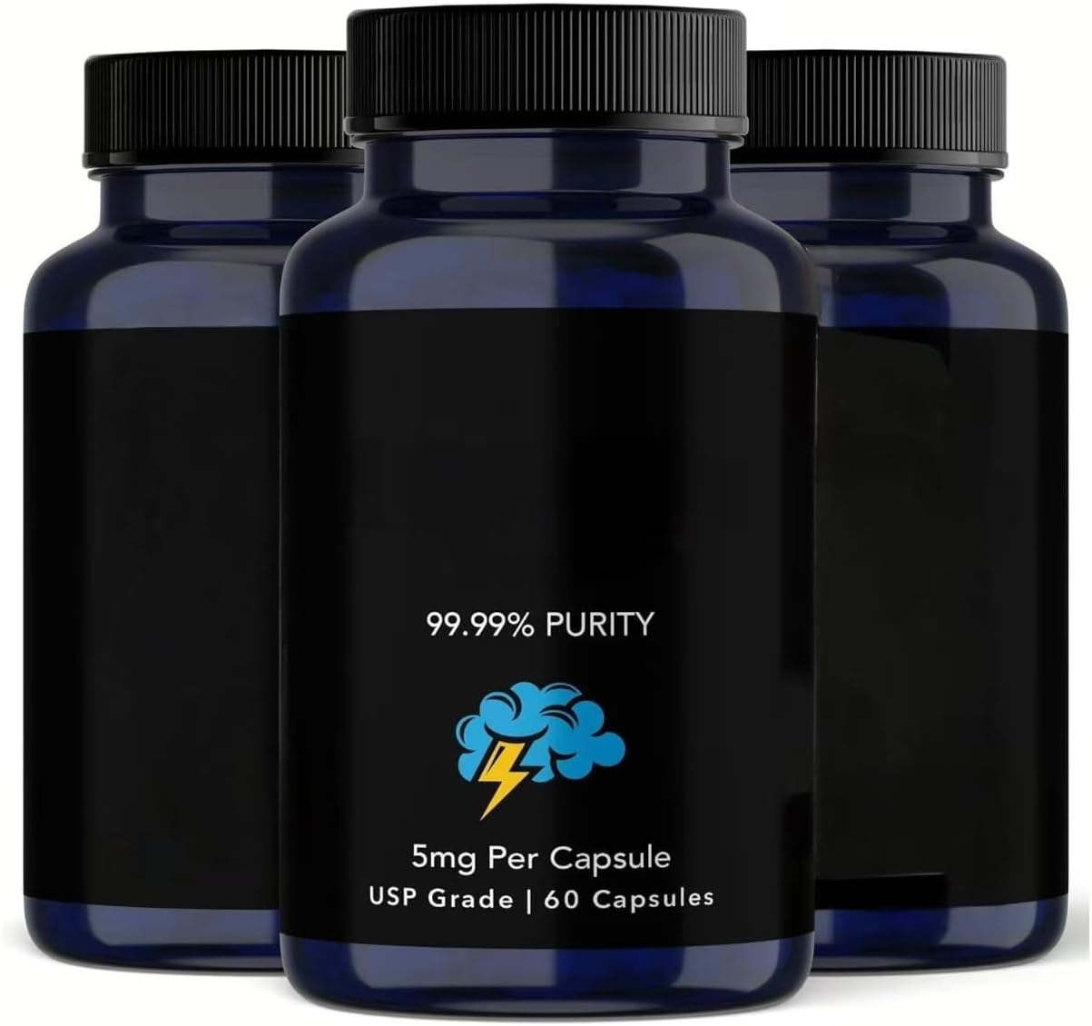 Brain & Focus Non-Gmo & Vegan Capsules, 60 Capsules, 3 Pieces