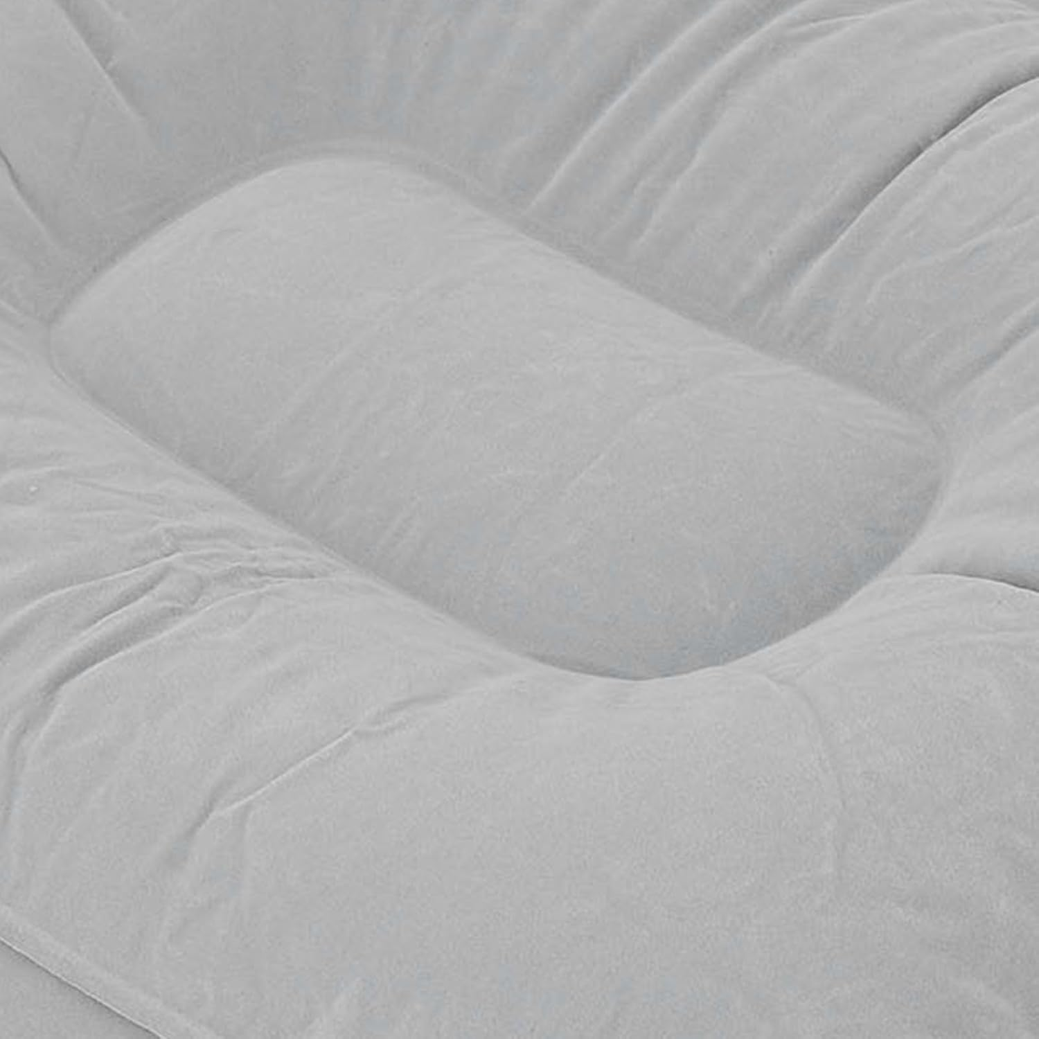 Inflatable Foot Rest, Inflatable Foot Pillow for Air Travel Multifunctional PVC Flocking Portable Leg Rest Pillow for Cars Travel Office Living Room Airplane image number 1