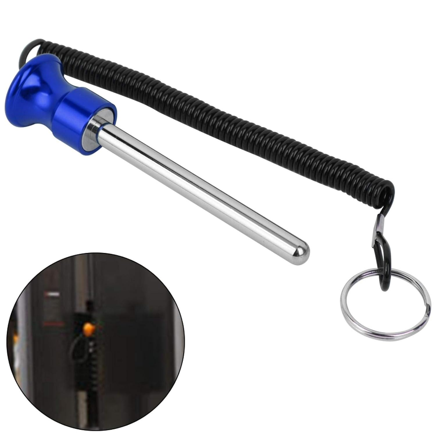 Weight Stack Pin, Weight Pin, Aluminum Alloy for Exercise Training Strength Training Accessories(Blue, 12) image number 3