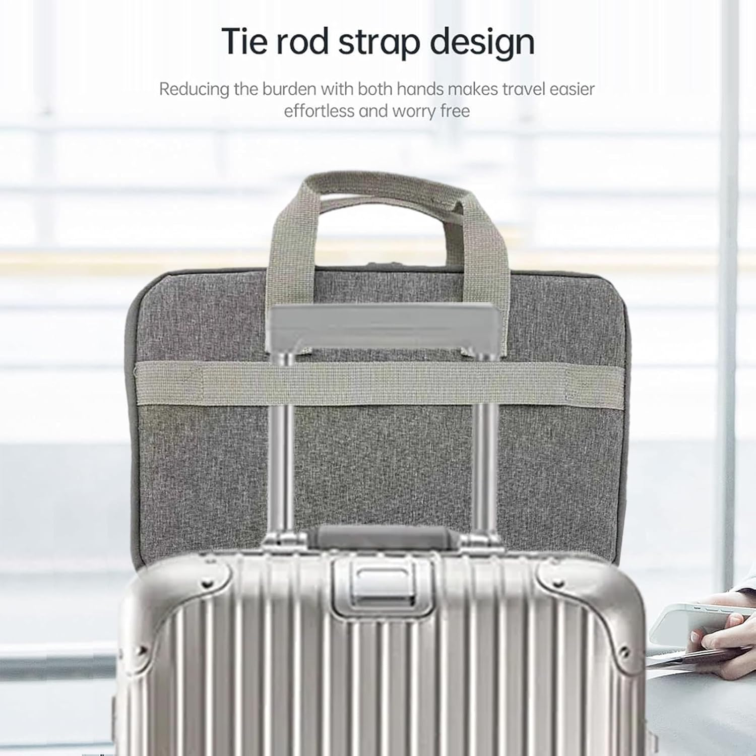 Computer Bag,Waterproof Work Bags - Travel Tote for Coffee Game Outdoor School Offices Daily Student College Business Urban Travel Airplane image number 1