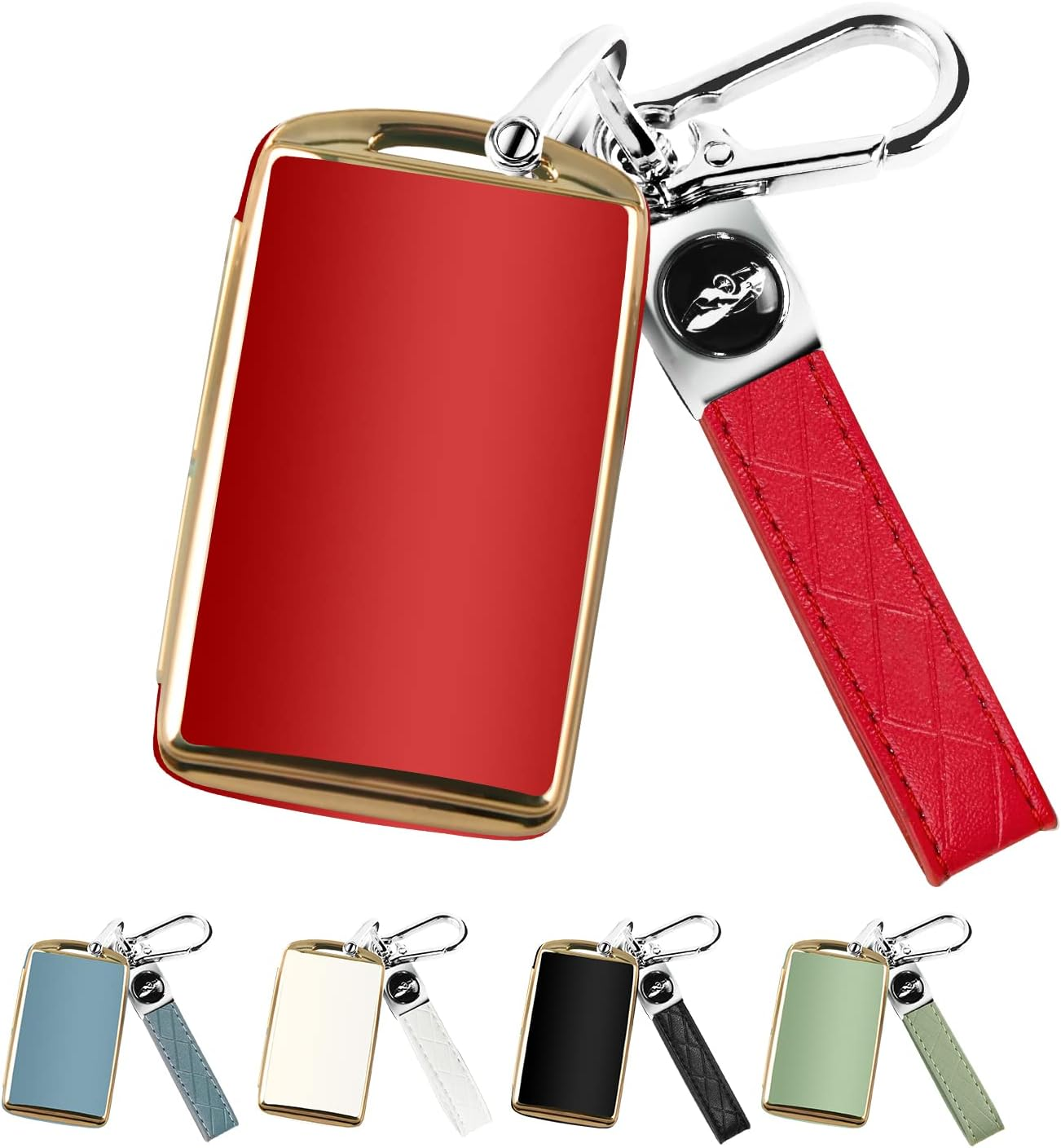 QBUC for Mazda Key Fob Cover Case with Keychain for 2019-2023 Mazda 3 6, Mazda 3 Hatchback, 2020-2023 Mazda CX-5, CX-9, CX-30