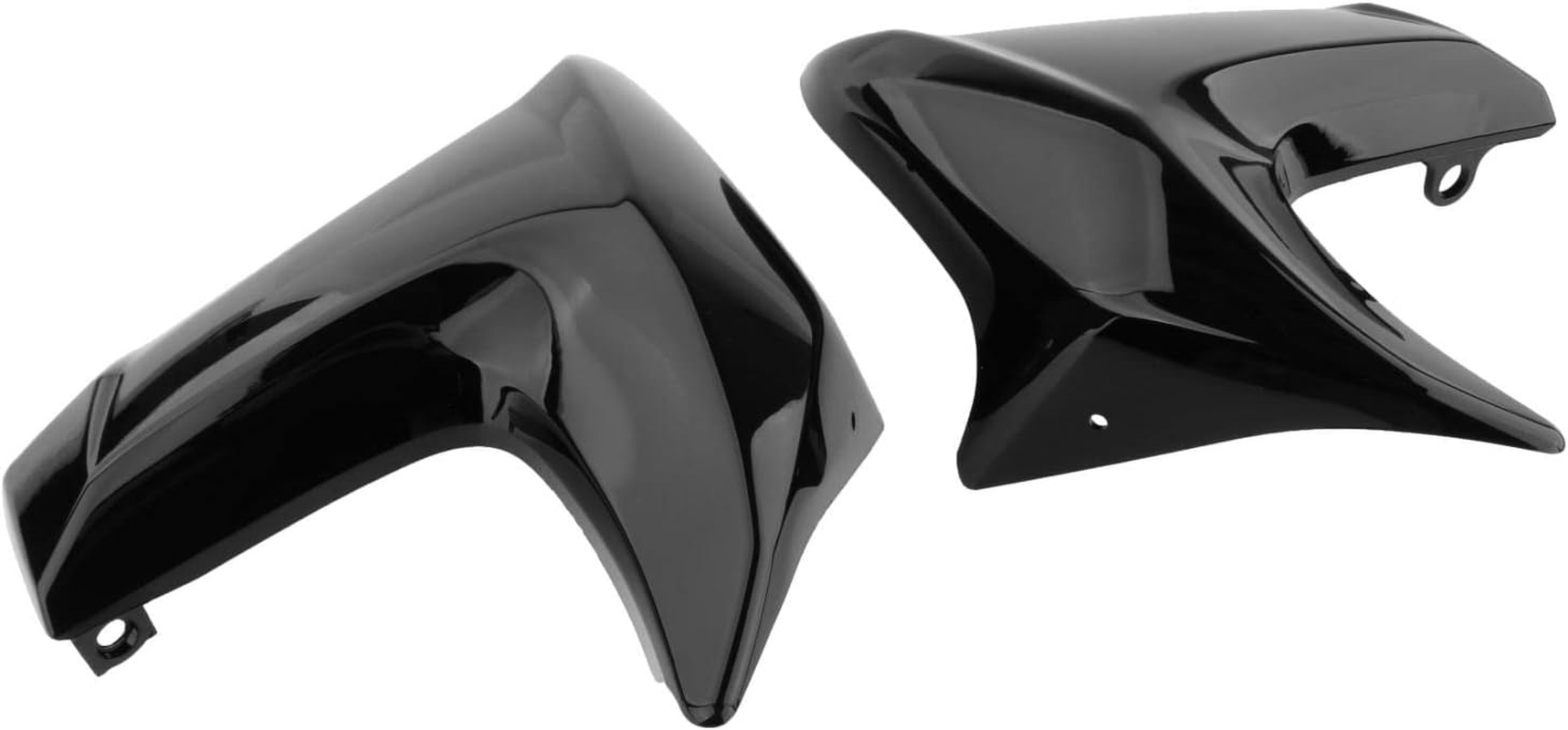 Blesiya 1 Pair Left Right Motorcycle Radiator Cover Fairing Fit for ER6N ER-6N 2012-16 Repair Parts, Matt Black