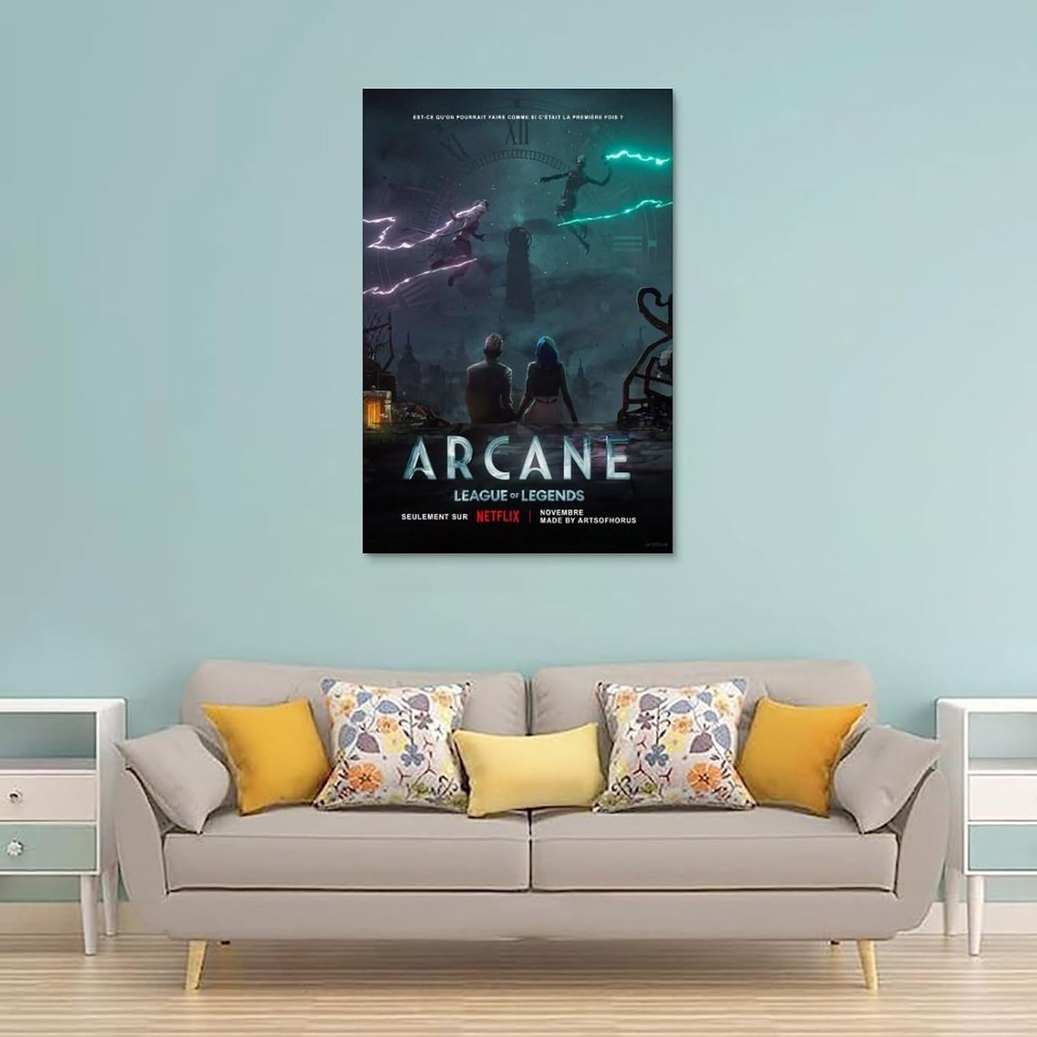 Anime Arcane Poster Poster Canvas Painting Wall Art Picture Home Decor Print for Bedroom Living Room Dorm Study Bar Office 24X36Inch(60X90Cm) image number 2
