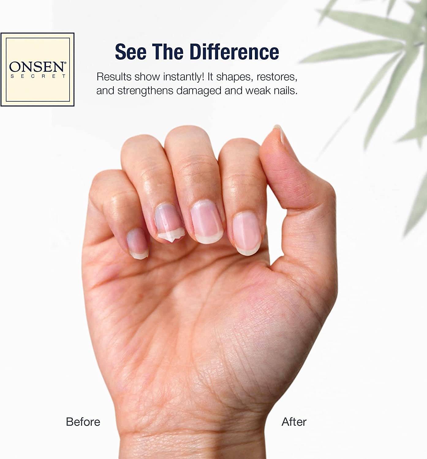 Onsen Secret Japanese Nail File - Professional 20-Pack Nail Files, Double Sided Natural & Acrylic Nail Filers - 120/180 Grit - Disposable, Salon Smooth, Best Nail File for Shiny Nails image number 4