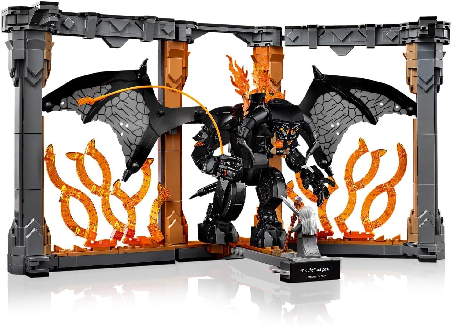LEGO&reg; Icons the Lord of the Rings: Balrog&trade; Book Nook 10367 Bookshelf Decor Kit, Movie Memorabilia Building Set, a Toy for Adults and Lovers of the Epic Film Trilogy image number 1