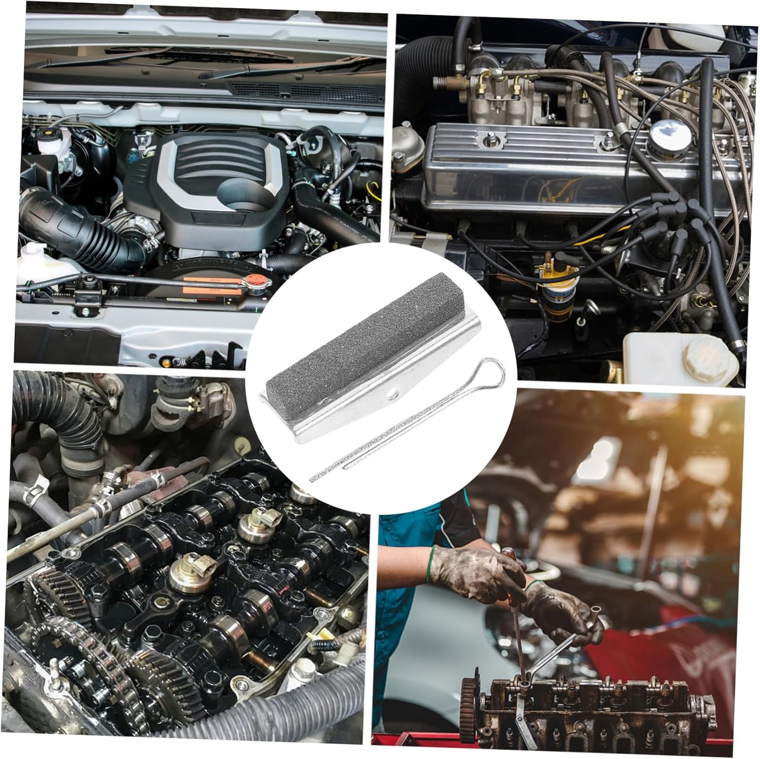 Iplusmile 3Set Professional Automotive Cylinder Grinding Tool Jaw Engine Cylinder Honing for Replacement Polishing Walls image number 5