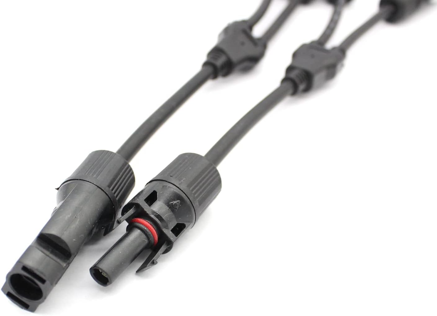 DIGISUO T Type/Y Type Branch Parallel Connector 30A 1000V TUV Solar Panel PV DIY Cable (Y Type 1 Pair M/FF and F/MM) image number 4