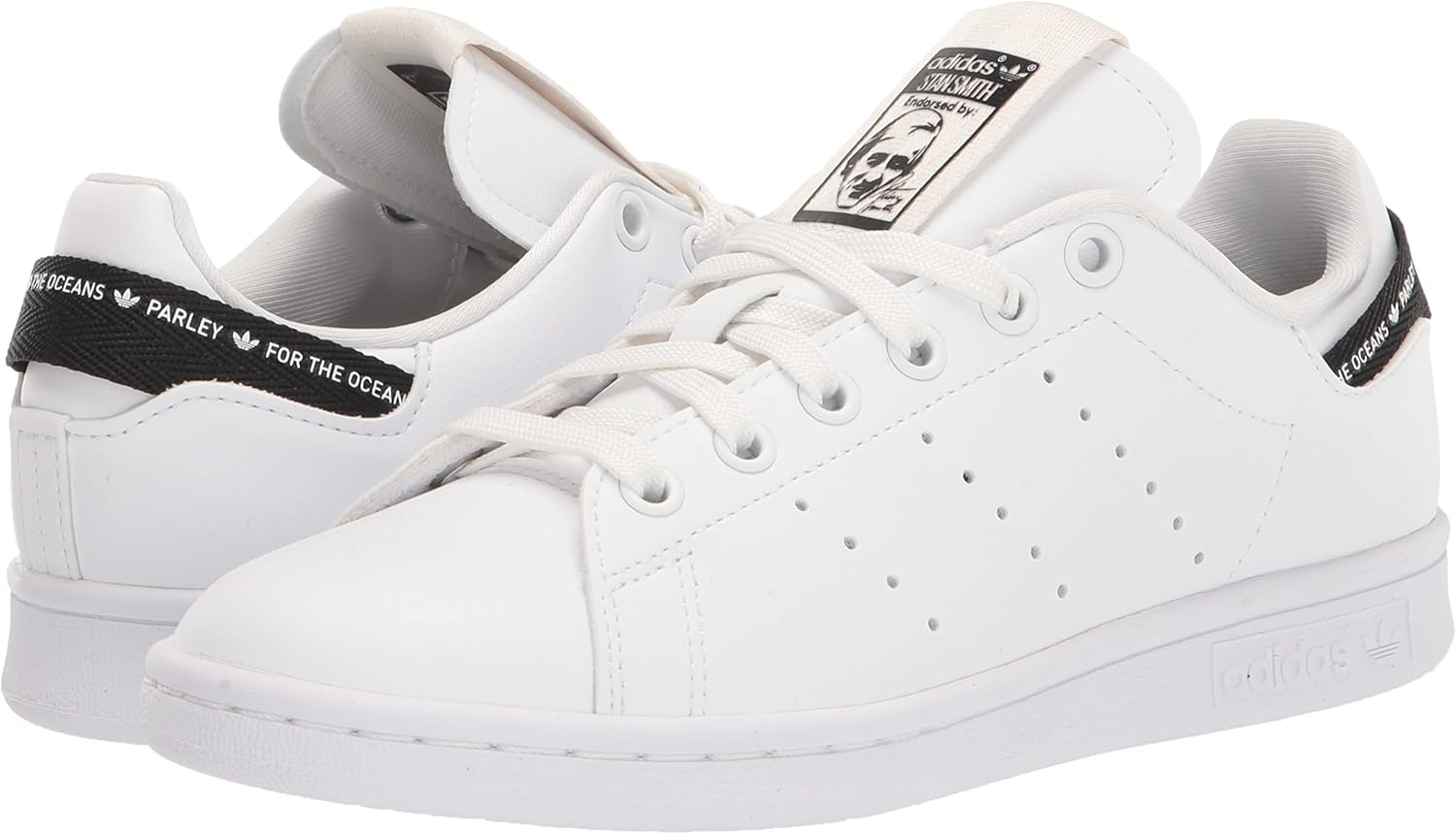 Adidas Originals Men'S Stan Smith Sneaker, White/White/Black, 5 image number 6