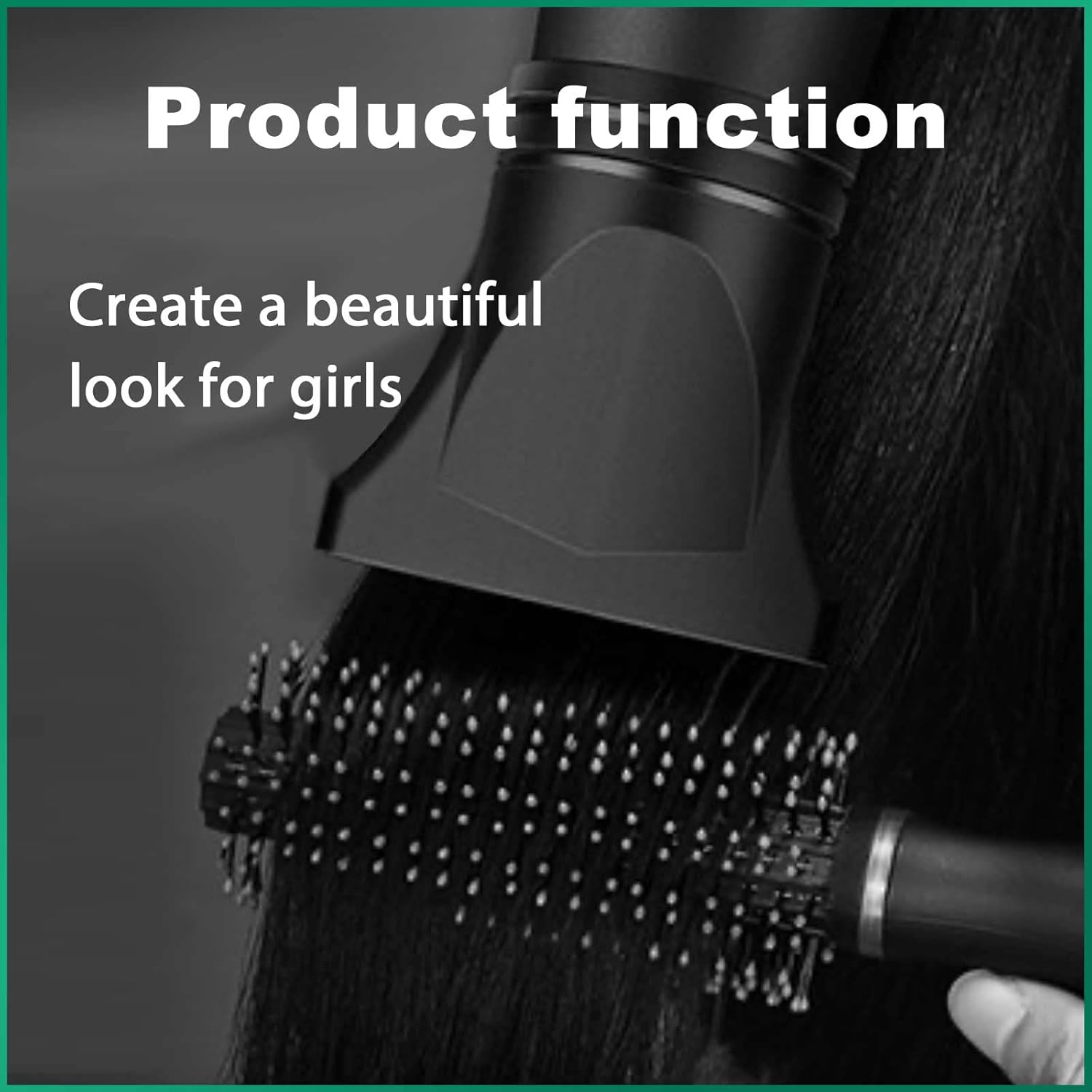 2PCS YAFIYGI Hair Dryer Attachment Universal Plastic Blower Nozzle Replace the Styling Professional Salon Hairdressing Tool of Blow Flat Hair Salon Only for Outer Diameter 4.2Cm to 4.6Cm image number 2