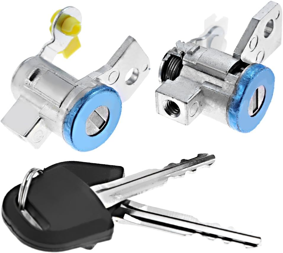 Left & Right Door Lock Cylinders W/Keys for 2004-2012 Chevy Colorado, 2004-2012 GMC Canyon, 2006-2010 Hummer H3, Automotive Replacement Parts image number 3