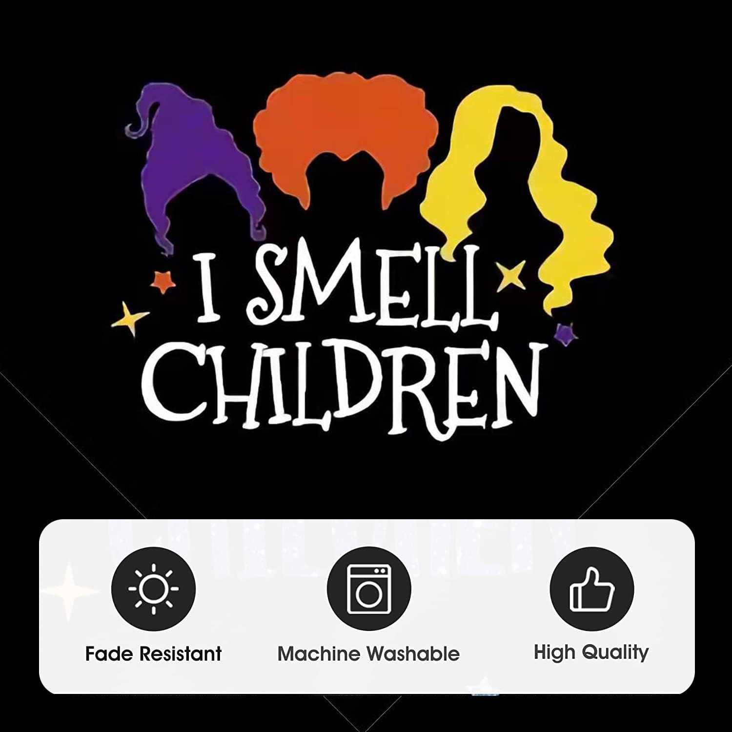 Halloween Hocus Pocus Dog Bandanas - I Smell Children Witch Dog Scarf - 2 Pcs Adjustable Sanderson Sisters Holiday Party Triangle Reversible Pet Bandanas for Small Medium Large Dogs image number 6