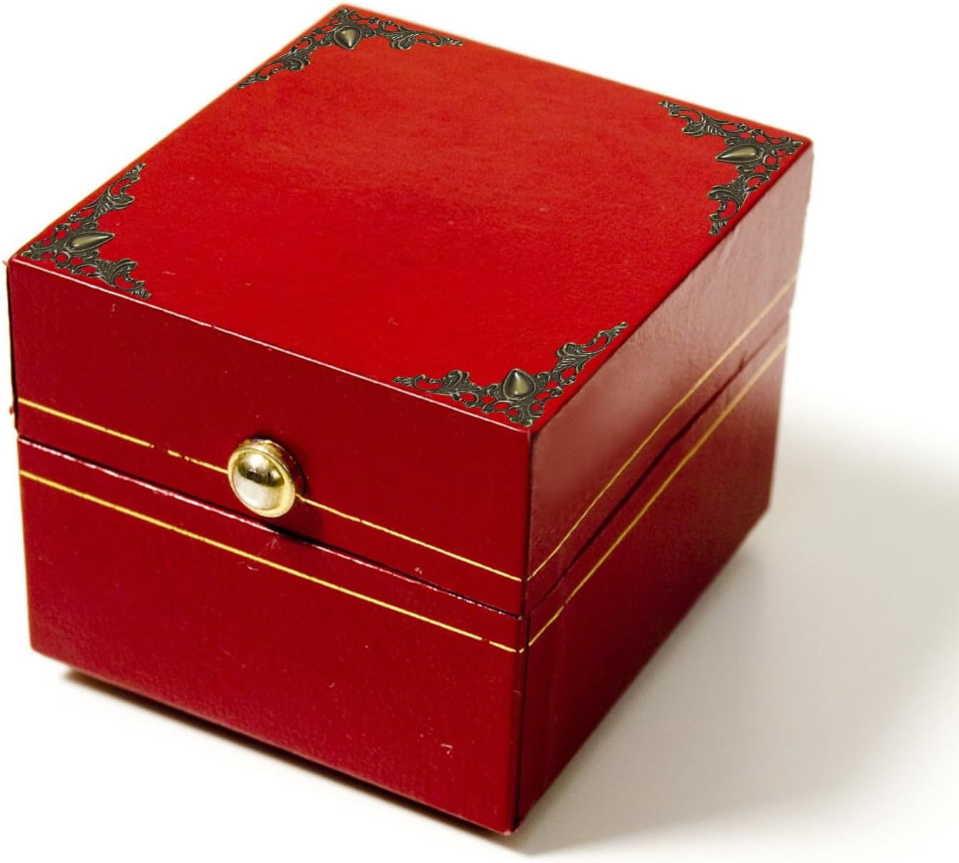 48 Solid Pure Copper Box Corner Protectors, Retro Table Edge Cover, Cabinet Furniture Decoration Edge Safety, Desktop Jewelry Box Corner Protectors (Bronze)