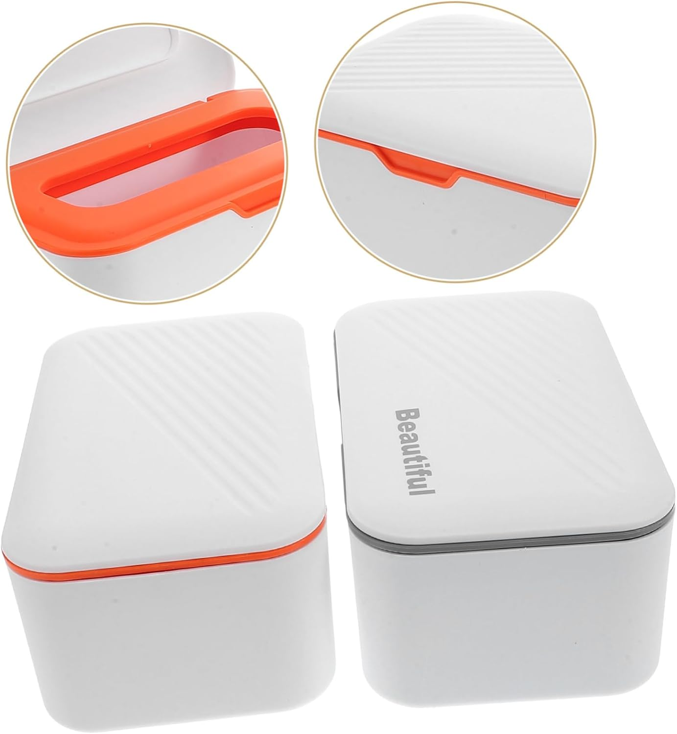 KOMBIUDA 2Pcs Wipes and Tissue Holder Organizer Box Storage Organizer for Household image number 4