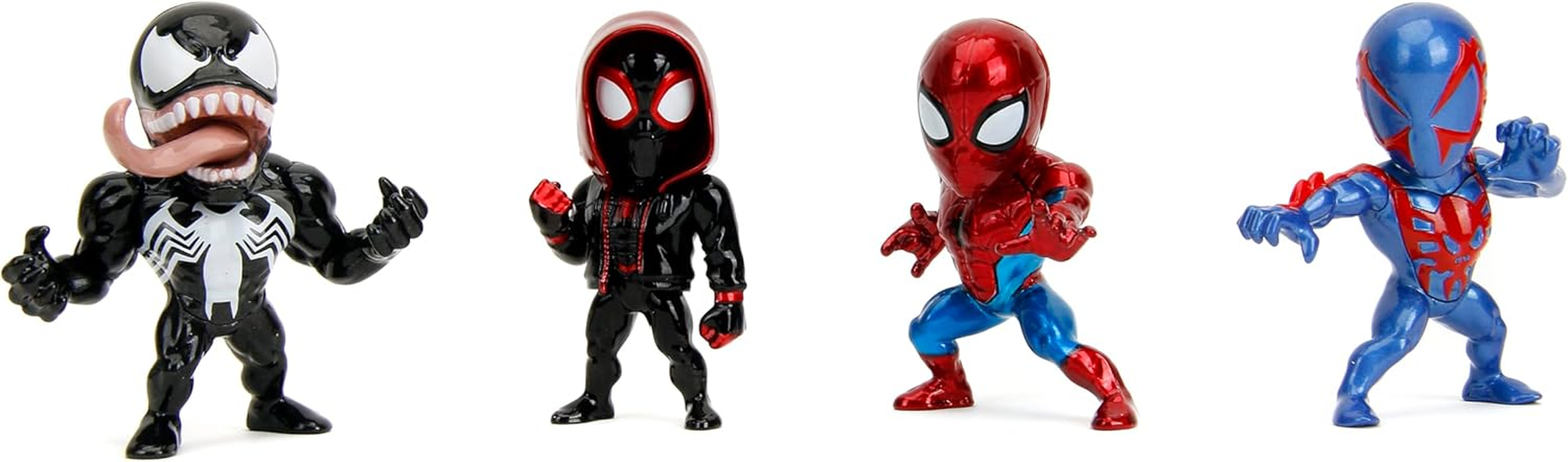 Jada Toys Marvel Comics Spider-Man Metal Action Figure, 2.5 Inch (Pack of 4) image number 2