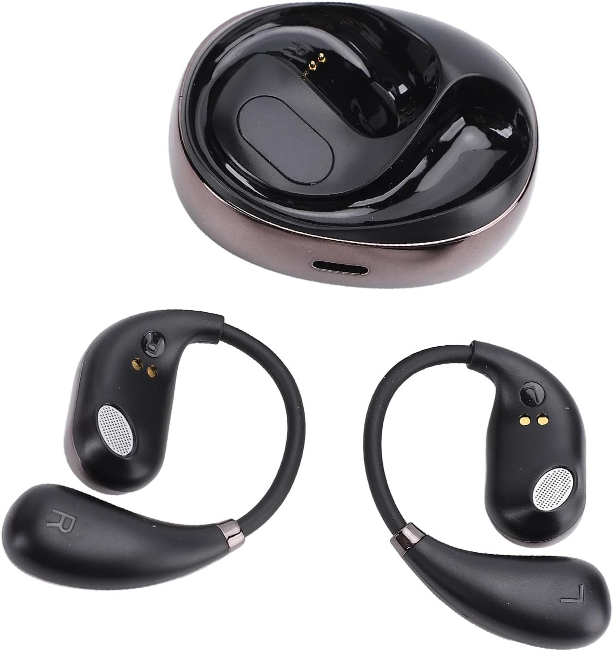 Zopsc AI Translation Earbuds Real Time, 80 Language Support, Wireless Earphones Bluetooth Headphones, Ideal for Travel Business Meetings Learning with Charging Case (Black) image number 6