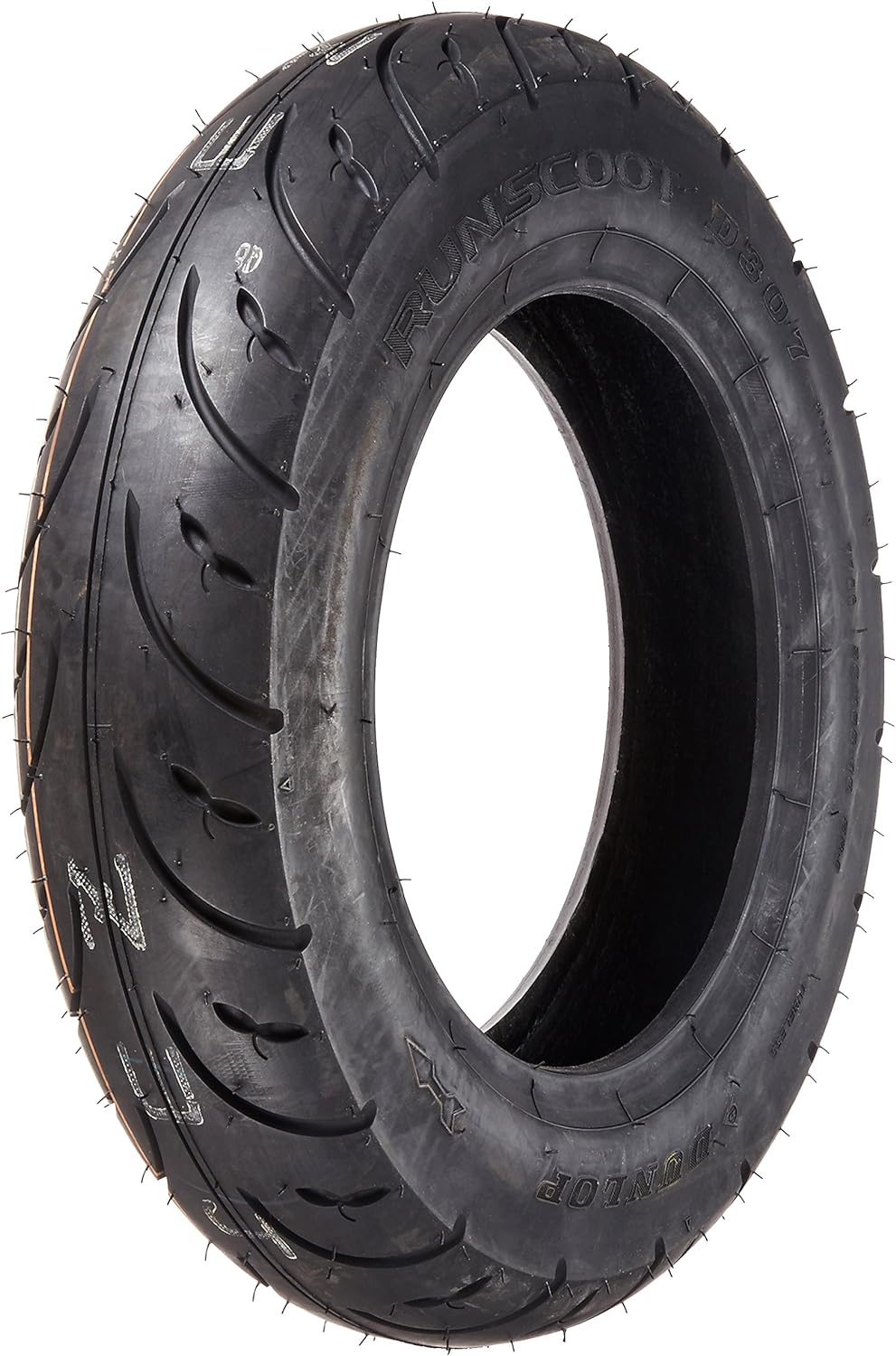 DUNLOP RUNSCOOT D307 Motorcycle Tire Scooter, Front and Rear Wheels, 90/100-10, 53J, Tubeless Type (TL) 305515 for Motorcycles image number 2