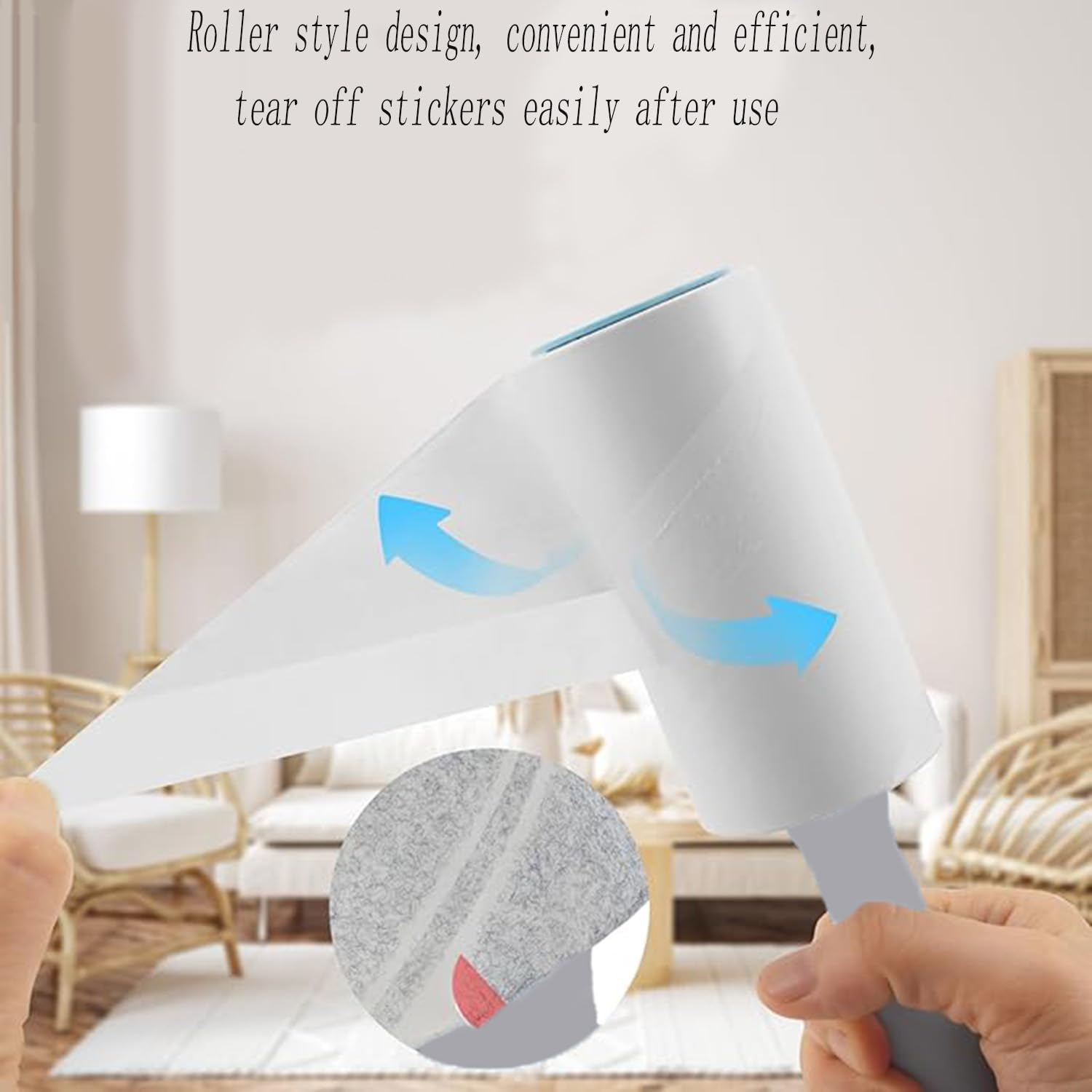 Hysgscwd 6PCS Lint Rollers for Pet Hair Extra Sticky, 360 Sheets Portable Reusable Lint Remover, Replaceable Lint Roller Refills Lint Brushes, Removal Stick Roller for Cat Dog Couch Clothes Fuzz image number 3