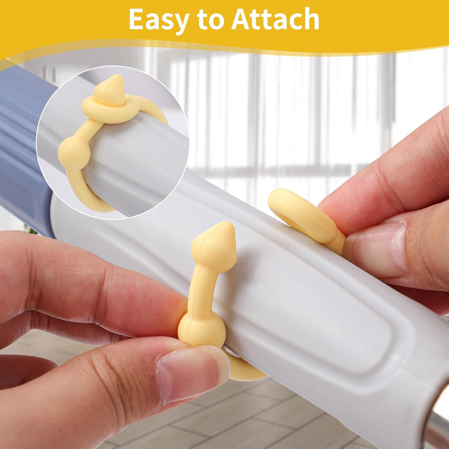 5 Pack Toy Safety Straps - Silicone Adjustable Toy Saver Straps for Pram, Stroller, High Chair, Crib, Car Seat - BPA Free (Multicolor) image number 6