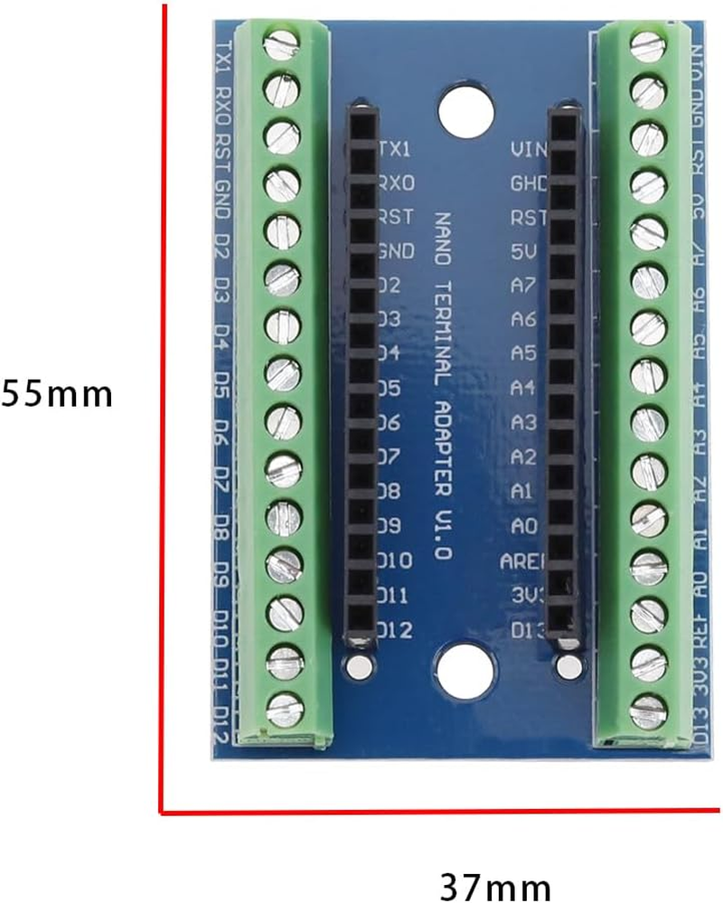 OTOTEC 3 Pcs Controller Terminal Adapter Expansion Board Compatible with Nano IO Shield Simple Extension Plate Compatible with Nano AVR ATMEGA328P