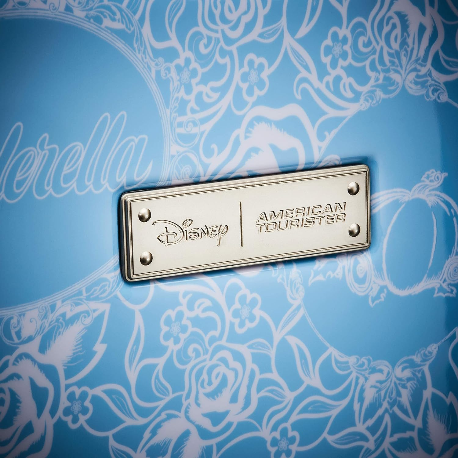 American Tourister Disney Hardside Luggage with Spinner Wheels, Light Blue, Carry-On 21-Inch, Disney Hardside Luggage with Spinner Wheels