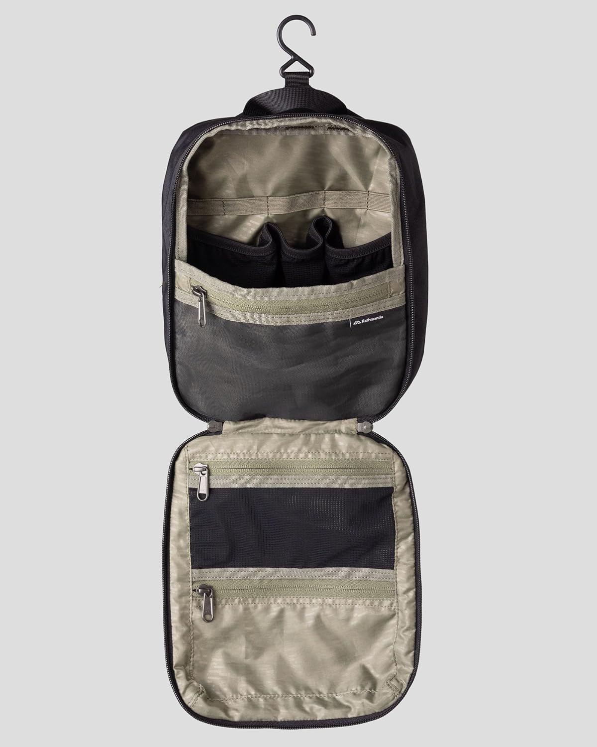 Kathmandu Hanging Toiletry Kit Bag Unisex Black ONE