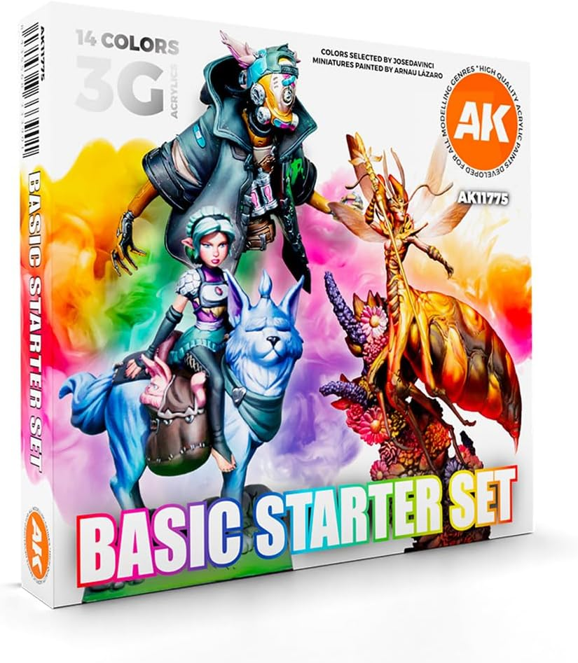 AK Interactive 3 Gen Jose Davinci Basic Starter Set, 17 Ml (Pack of 18)