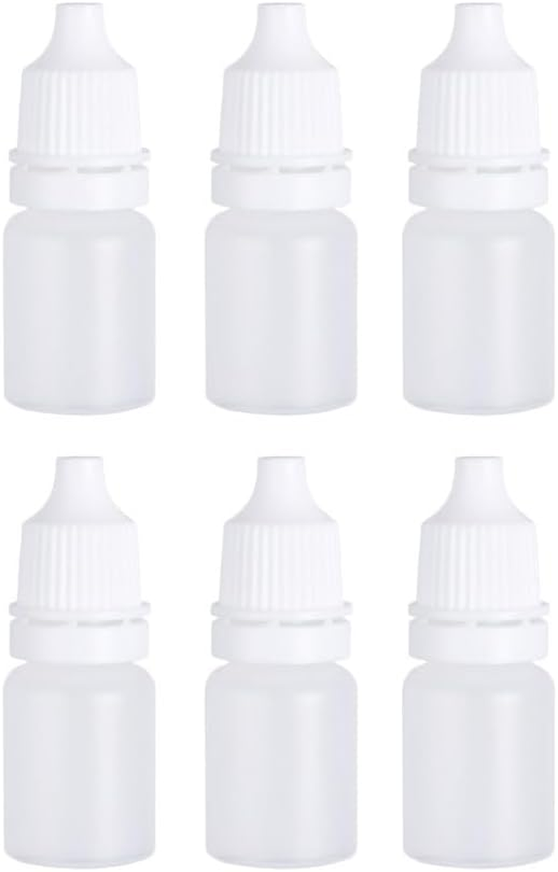 ULTECHNOVO 6Pcs Empty Plastic Squeezable Dropper Bottle 5Ml Squeezable Eye Liquid Dropper Bottles White Plastic Containers for Eyedrops and Liquid Medicine image number 2