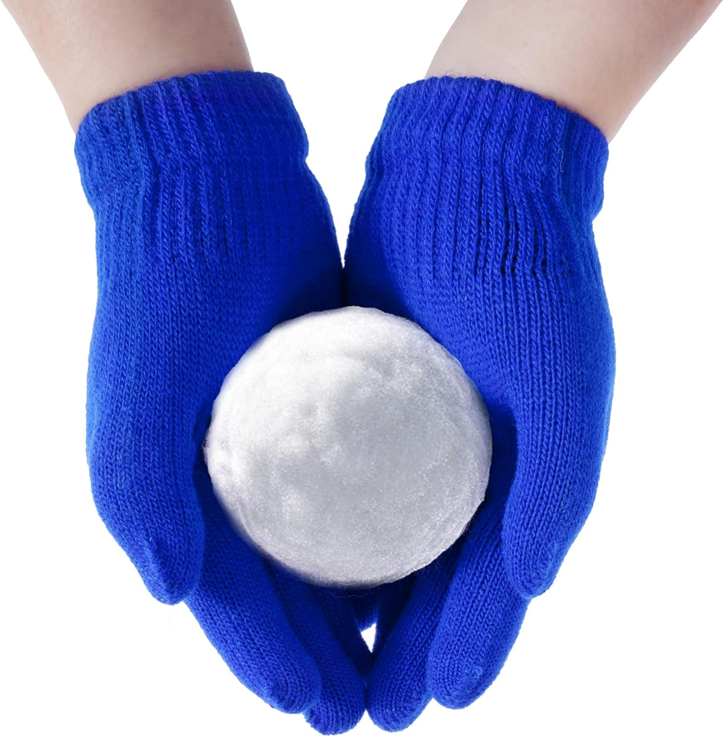 Jiebor 12 Pairs Kids Warm Gloves Winter Gloves Knit Gloves for Boys Girls Children Kids image number 3