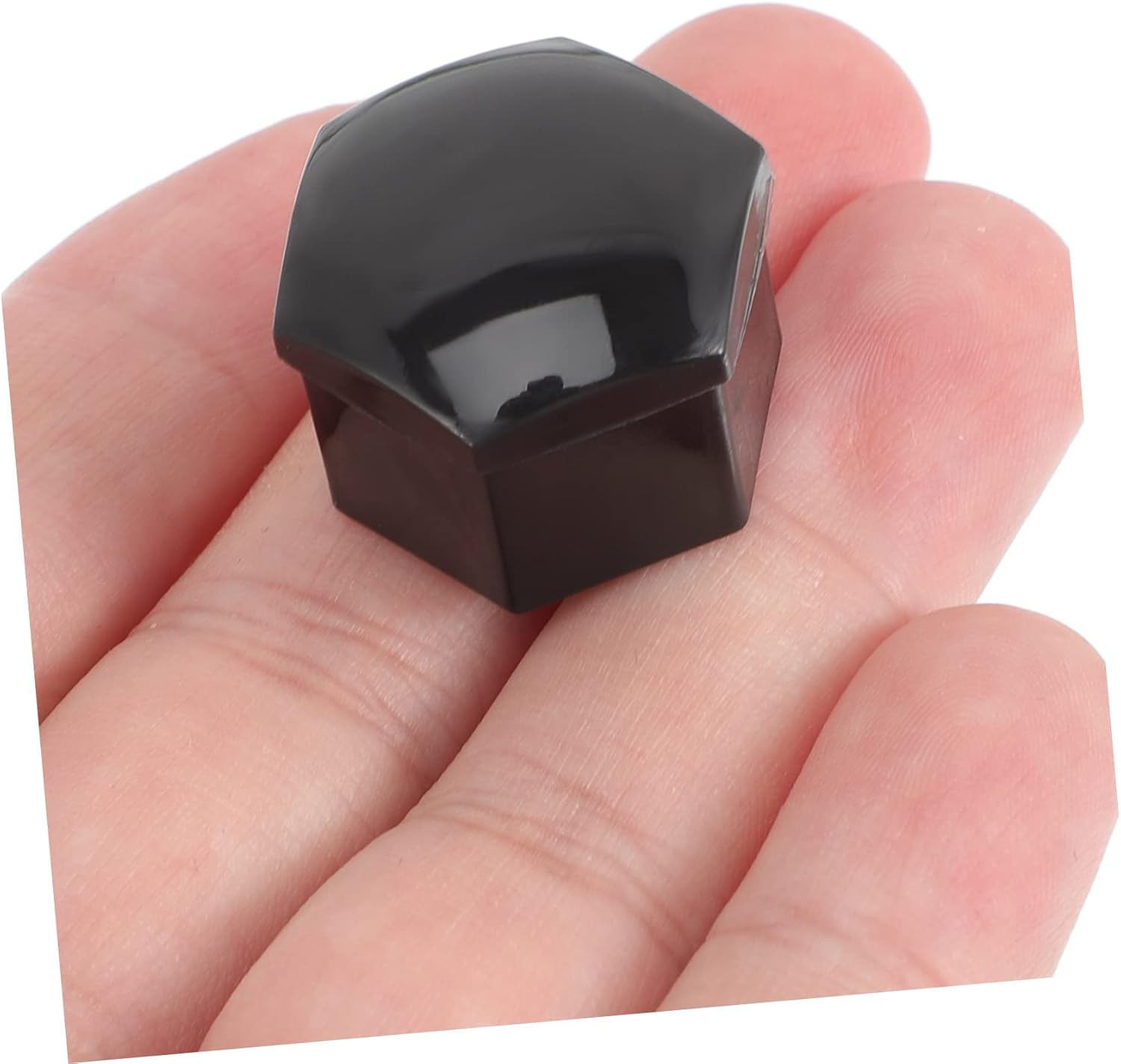 HONMEET 20Pcs Black Hex Lug Nut Caps with Hub Removal Tool Bag, Car Wheel Lug Nut Protectors Compatible for Automotive Tire Maintenance and Truck Accessories image number 1