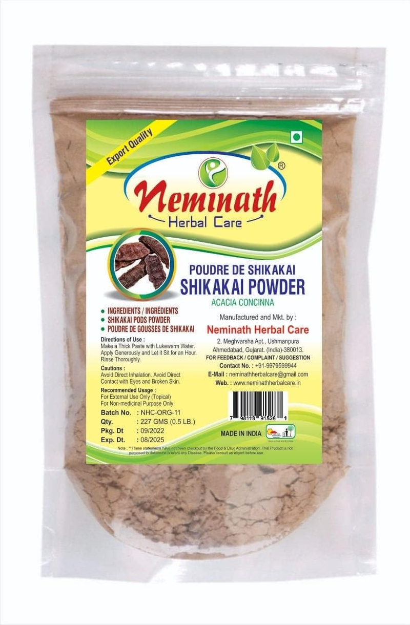 Organic Shikakai Powder Natural 100% Pure (ACACIA CONCINNA) Powder for GORGEOUS HAIRS NATURALLY by Neminath Herbal Care (100G) image number 2